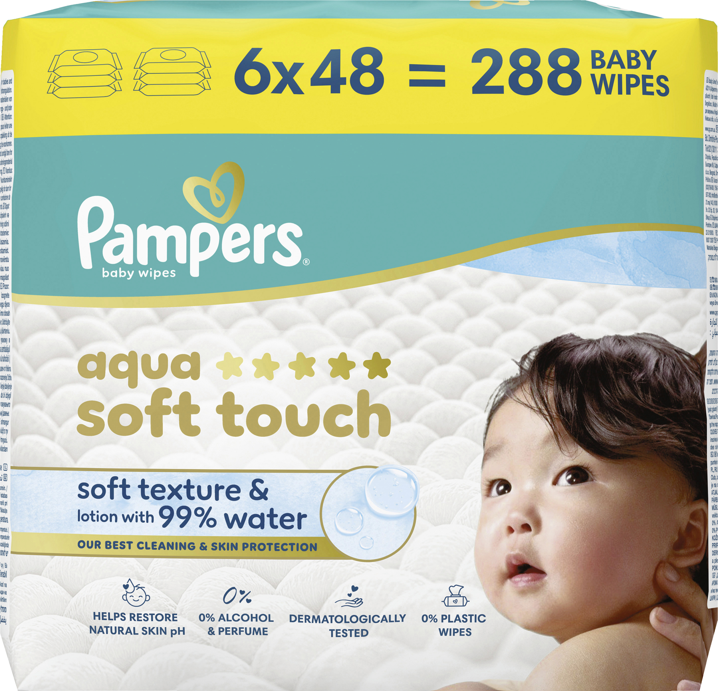 Feuchttücher Aqua Soft touch (6x48 Stück)