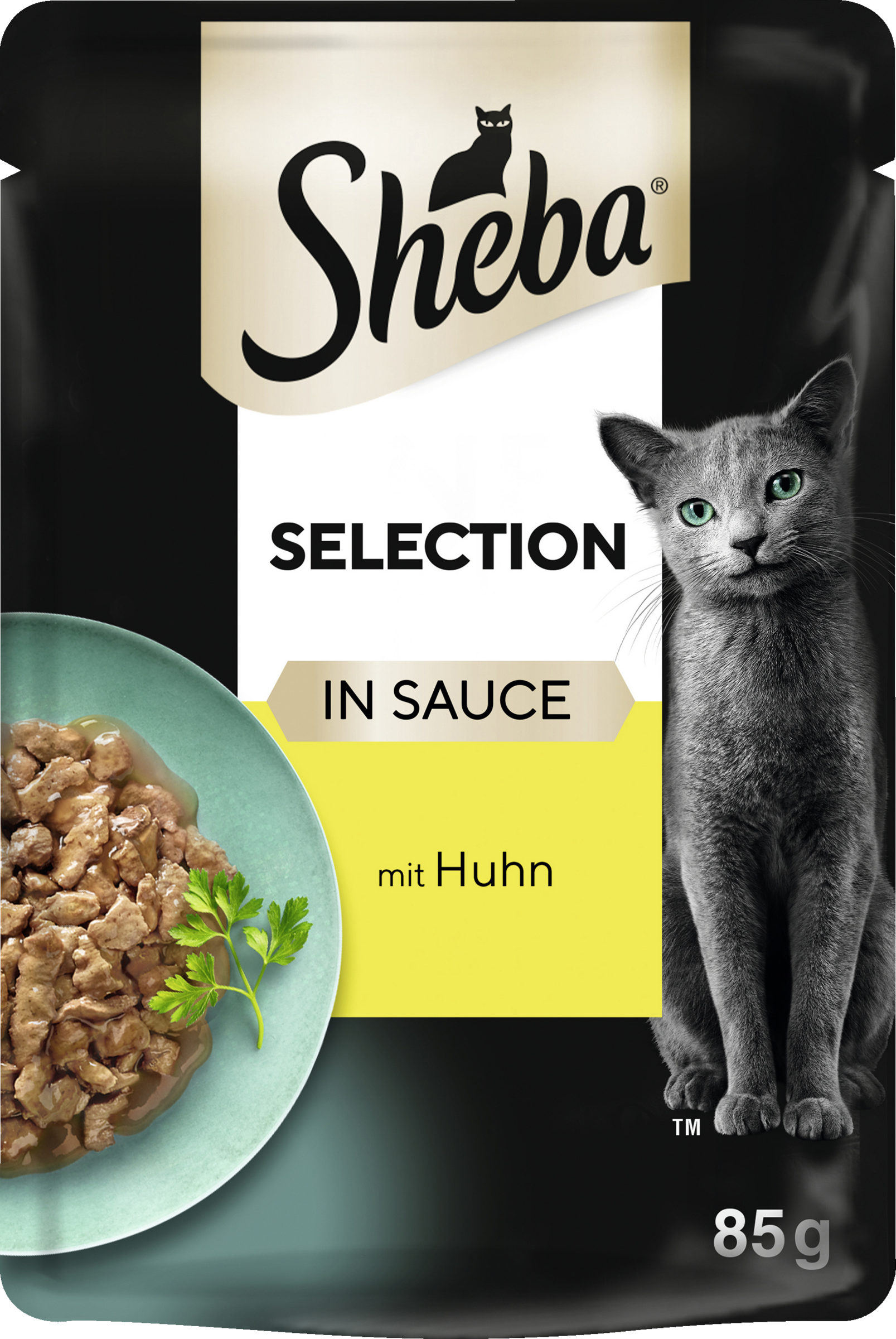 Selection in Sauce mit Huhn
