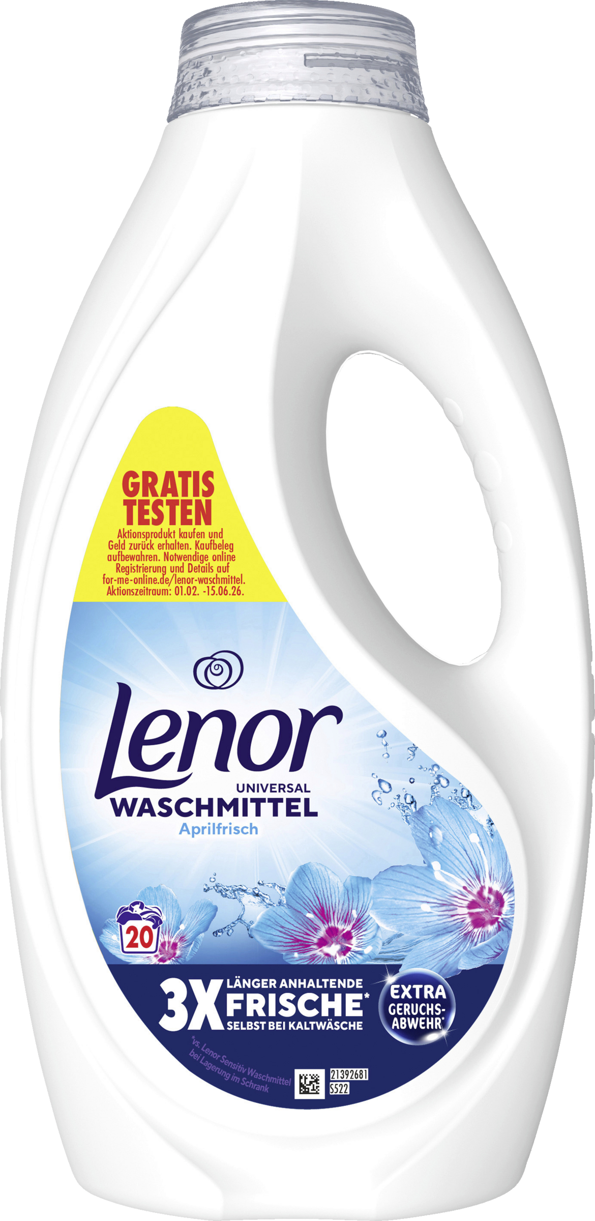 Lenor Vollwaschmittel Flüssig Aprilfrisch 20 WL