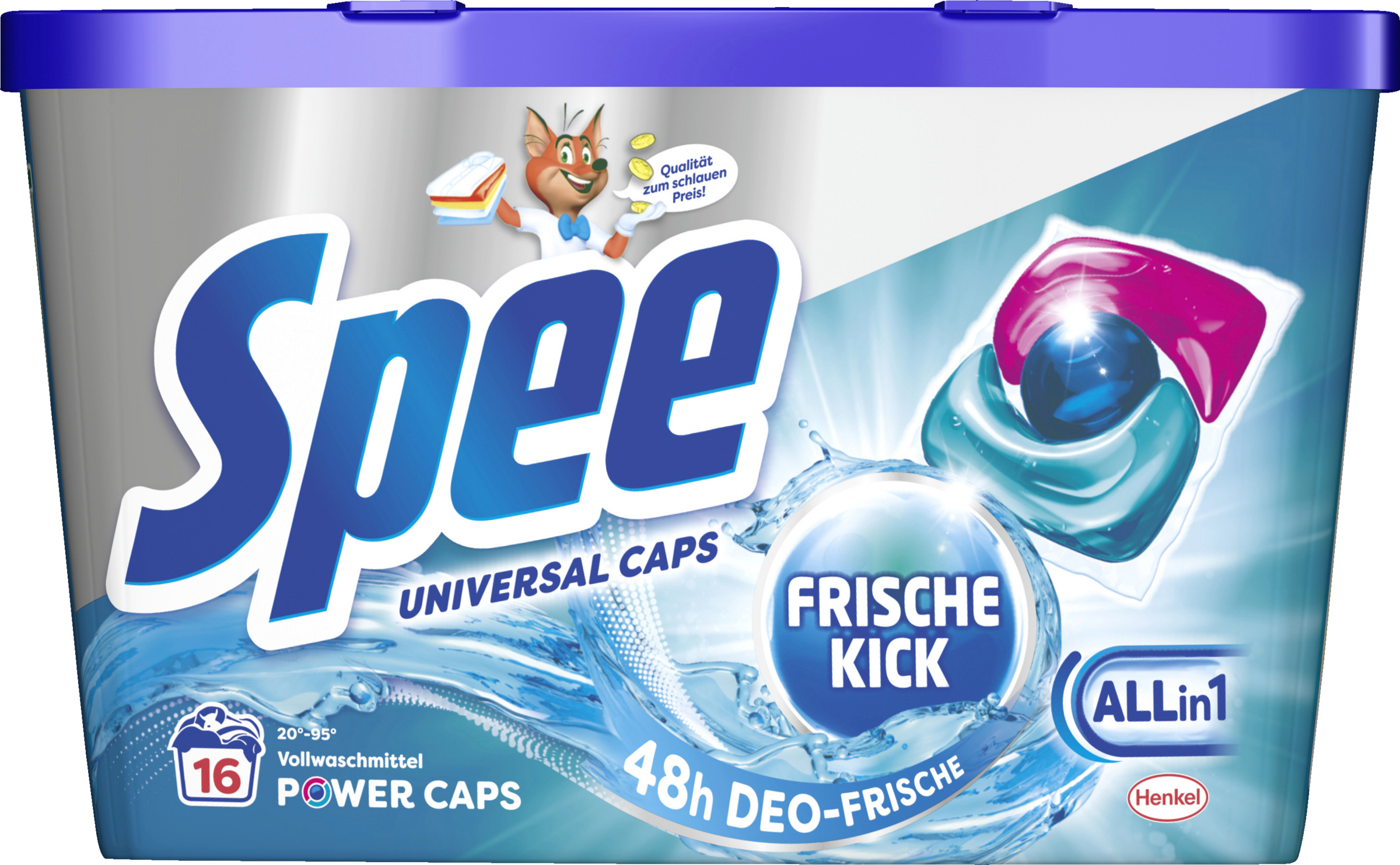 Vollwaschmittel Power Caps Frische Kick 16 WL