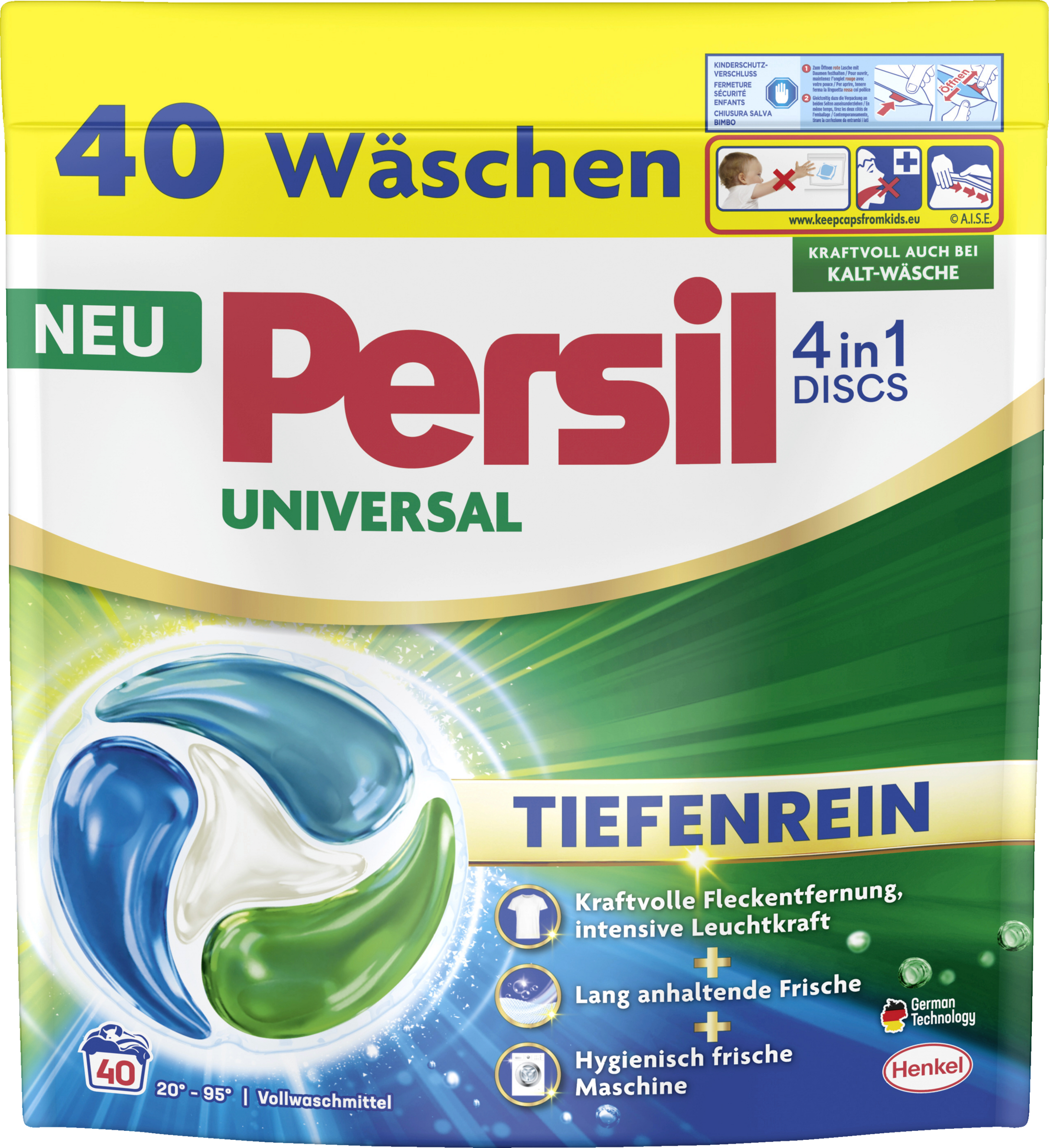 Vollwaschmittel Discs Universal 40 WL