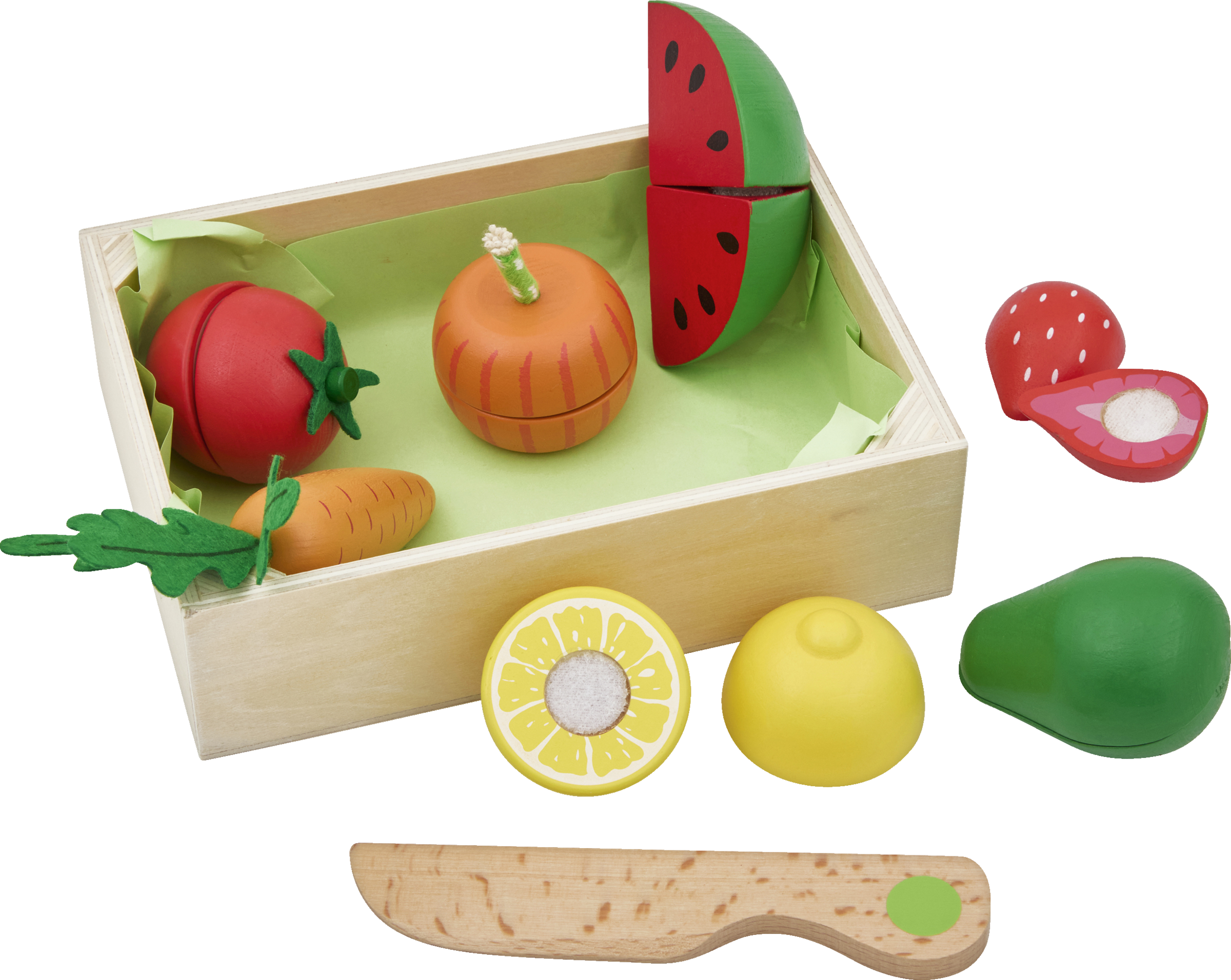 Holzkiste Obst und Gemüse