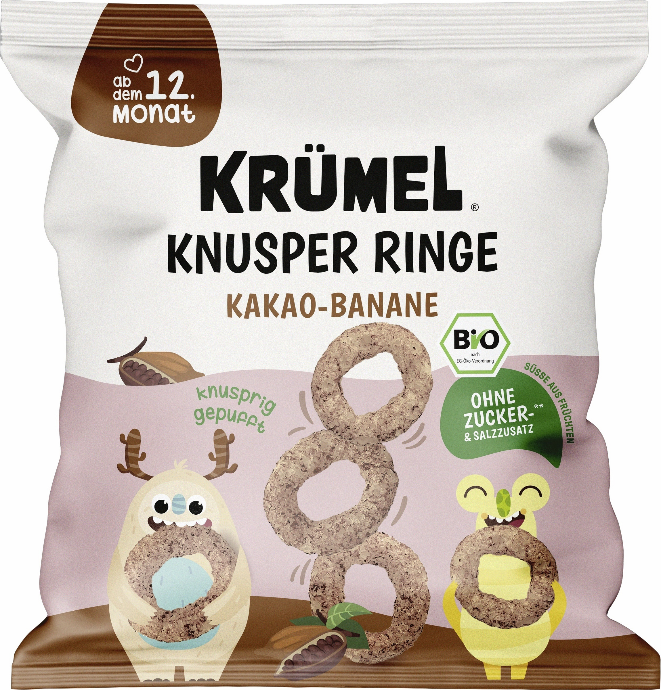 Krümel Bio Knusper Ringe Kakao-Banane