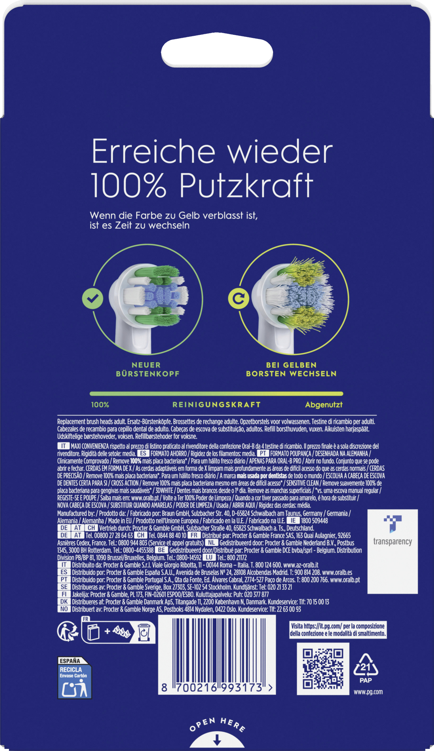 رؤوس الفرشاة الدوارة Pro Precision Clean 2