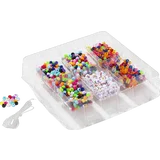 Buchstabenperlen-Set weiß/pastell