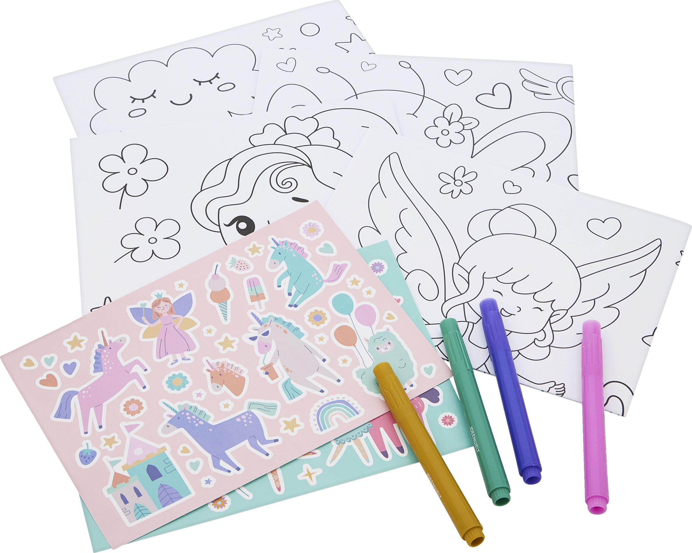 Fenstermalset Einhorn