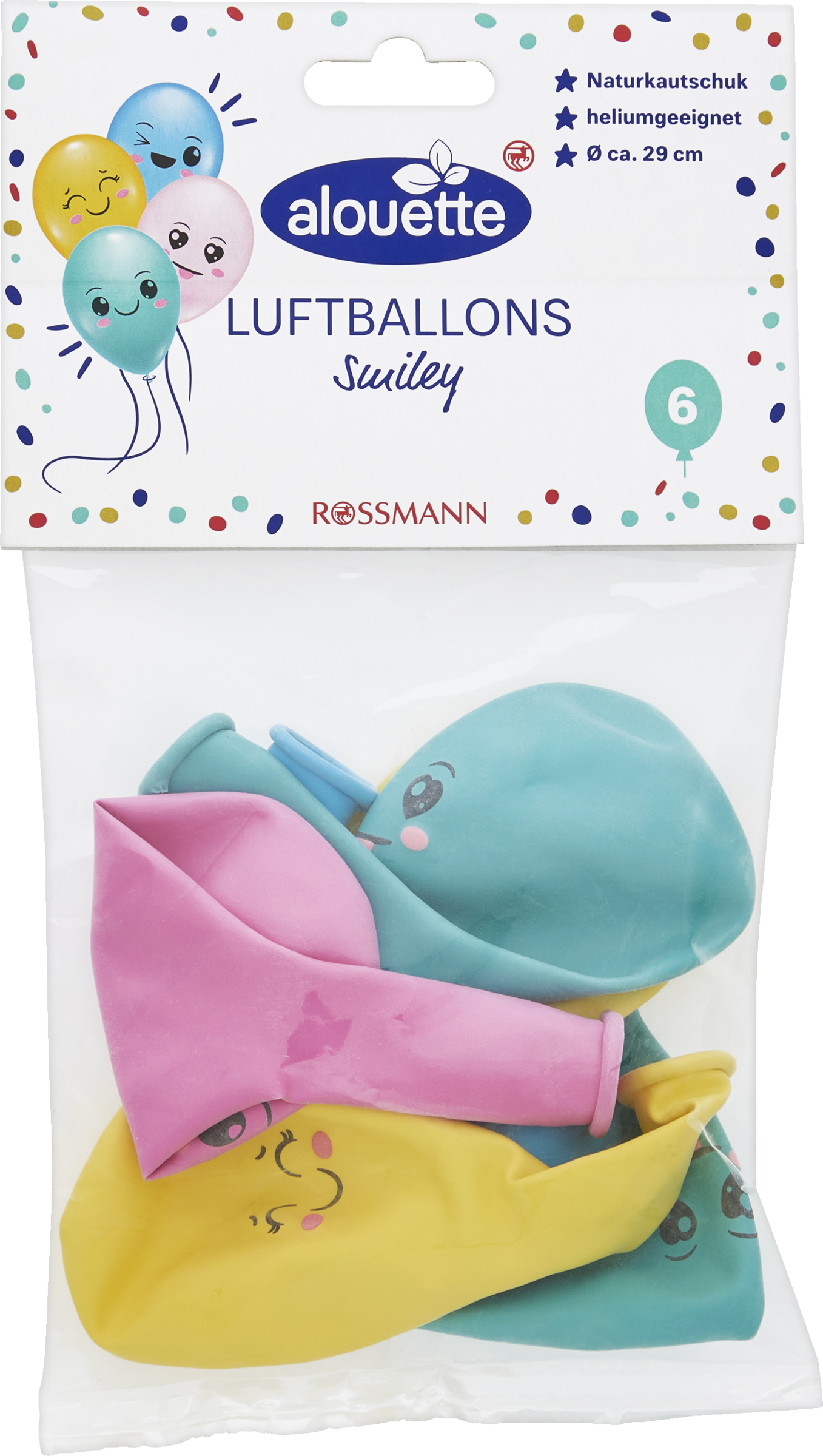 alouette ALOUETTE LUFTBALLONS SMILEY + TIERE (sortiert)