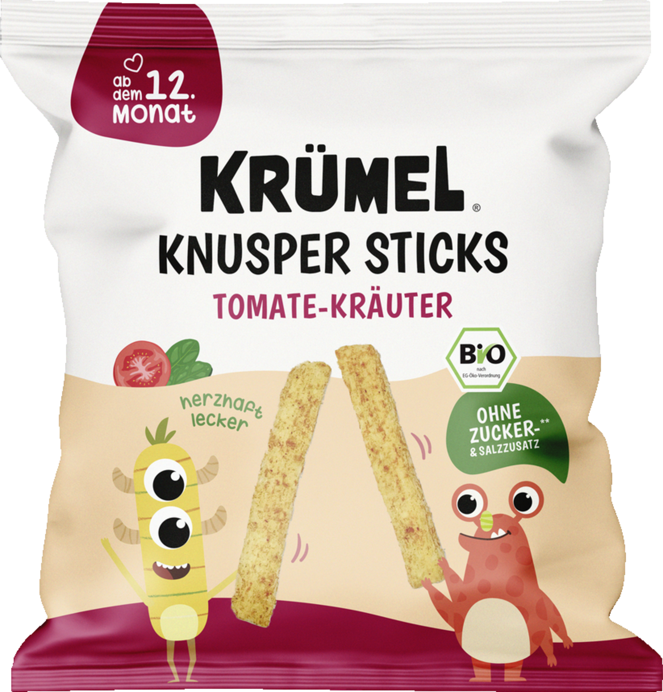 Krümel Bio Knusper Sticks Tomate-Kräuter