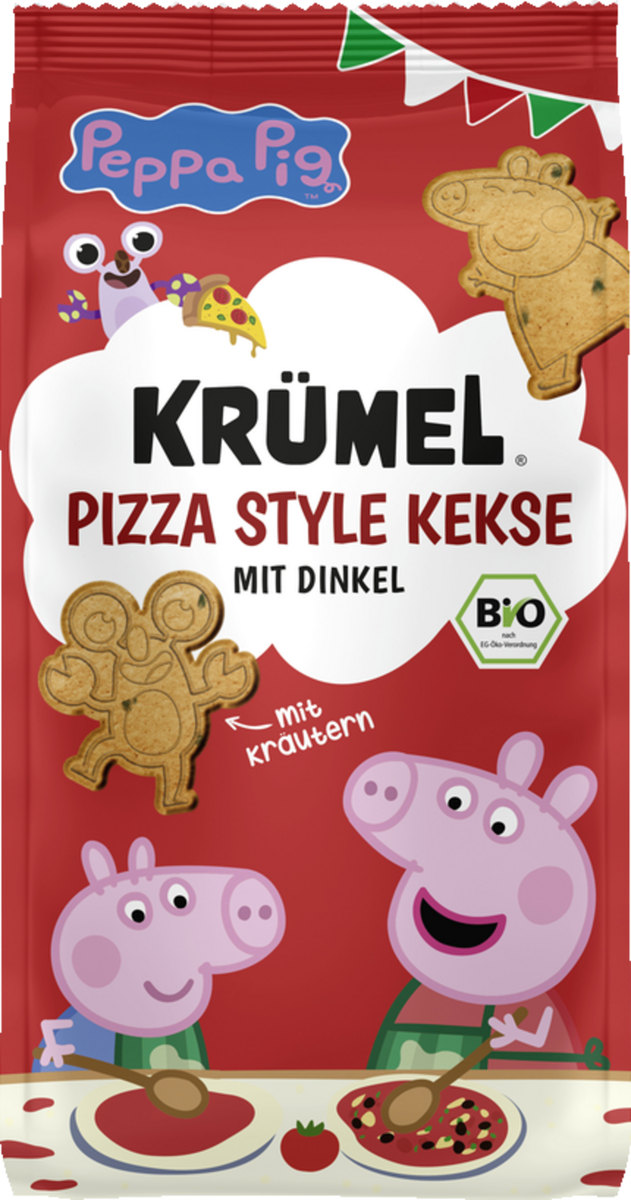 Krümel Bio Kekse Peppa Pizza Style
