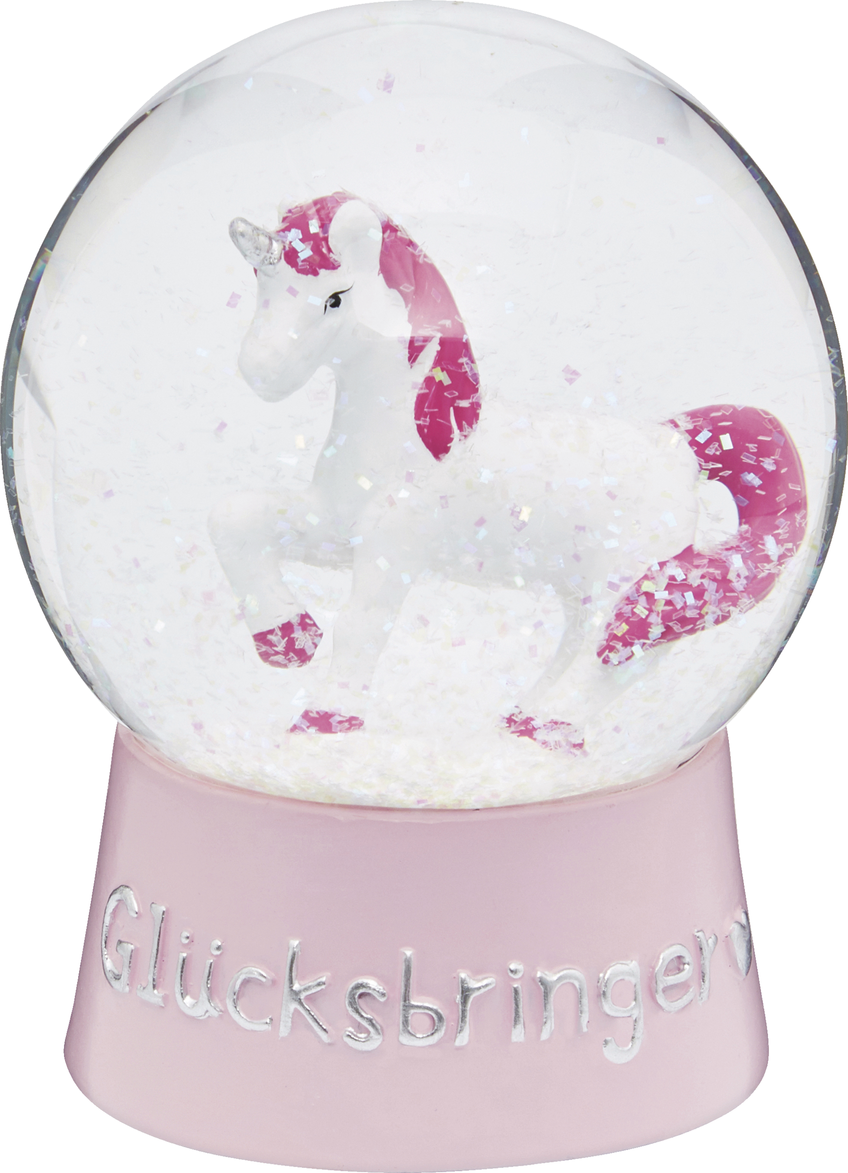 IDEENWELT Glitzerkugel Einhorn