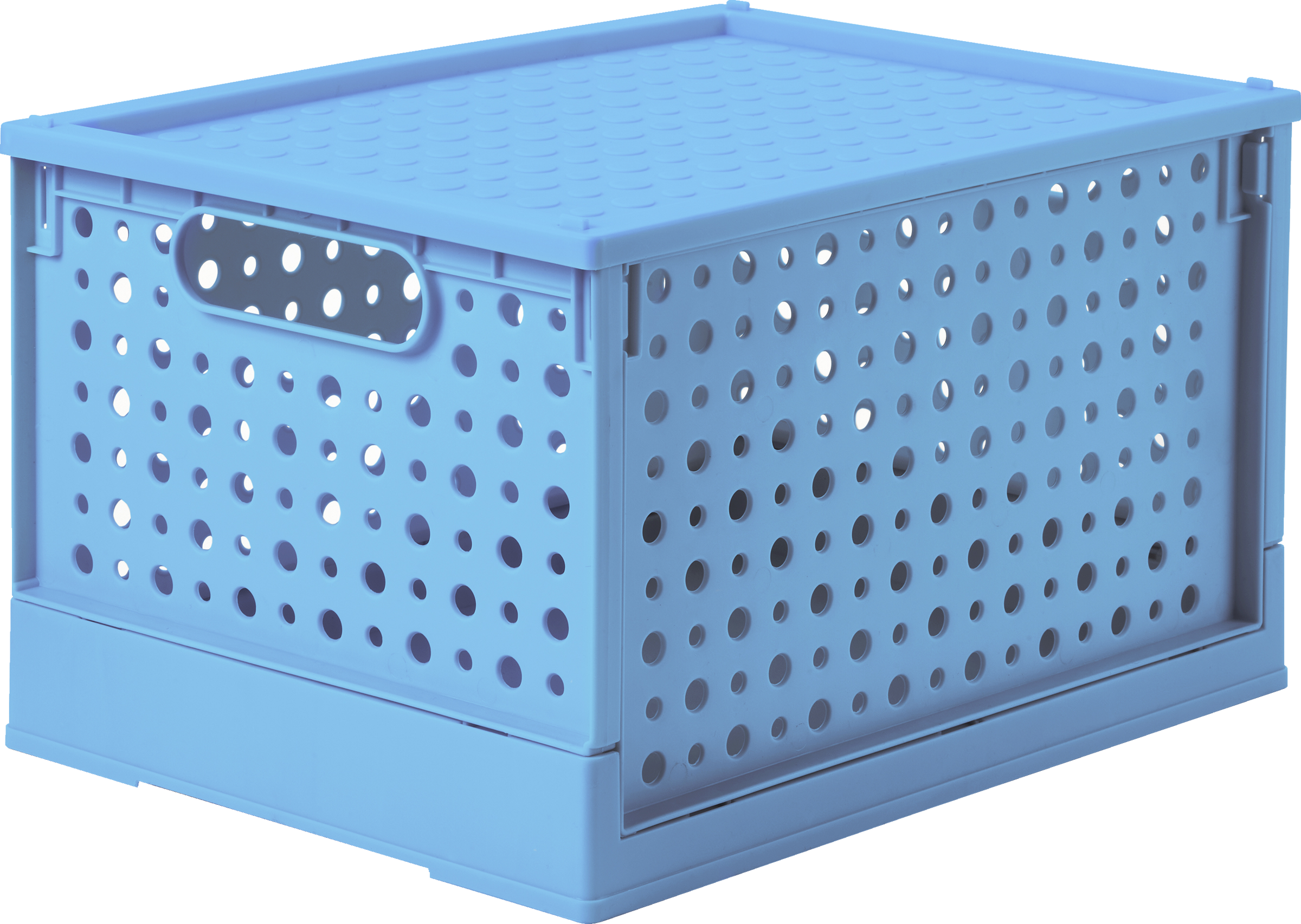 Klappbox mit Deckel Hellblau