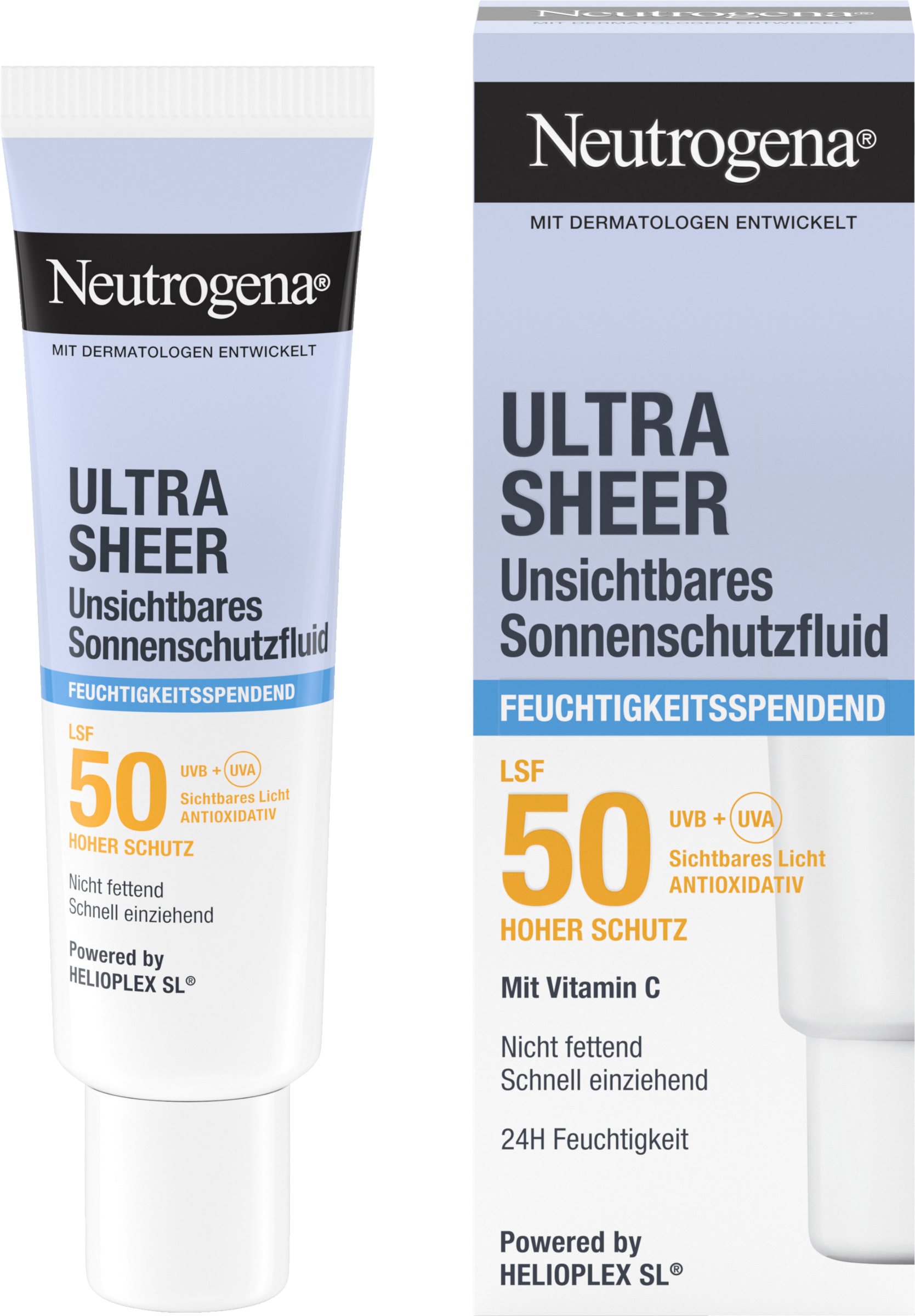 Neutrogena Ultra Sheer Feuchtigkeitsspendendes Sonnenschutzfluid LSF50