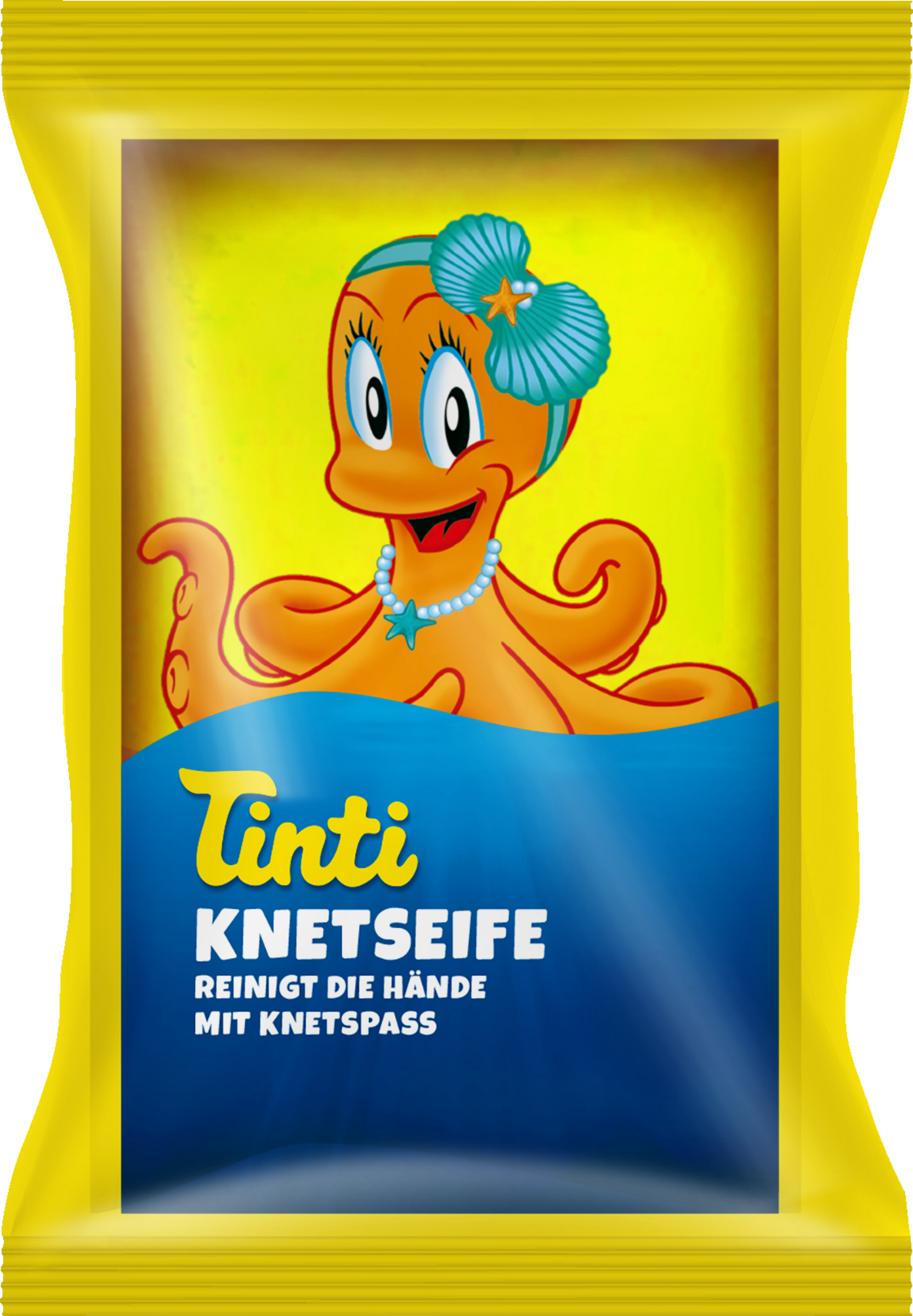 Tinti Knetseife gelb, grün, lila (Puk)