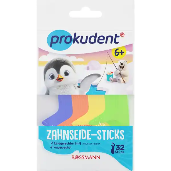 Prokudent Junior خيط تنظيف الأسنان 32 قطعة