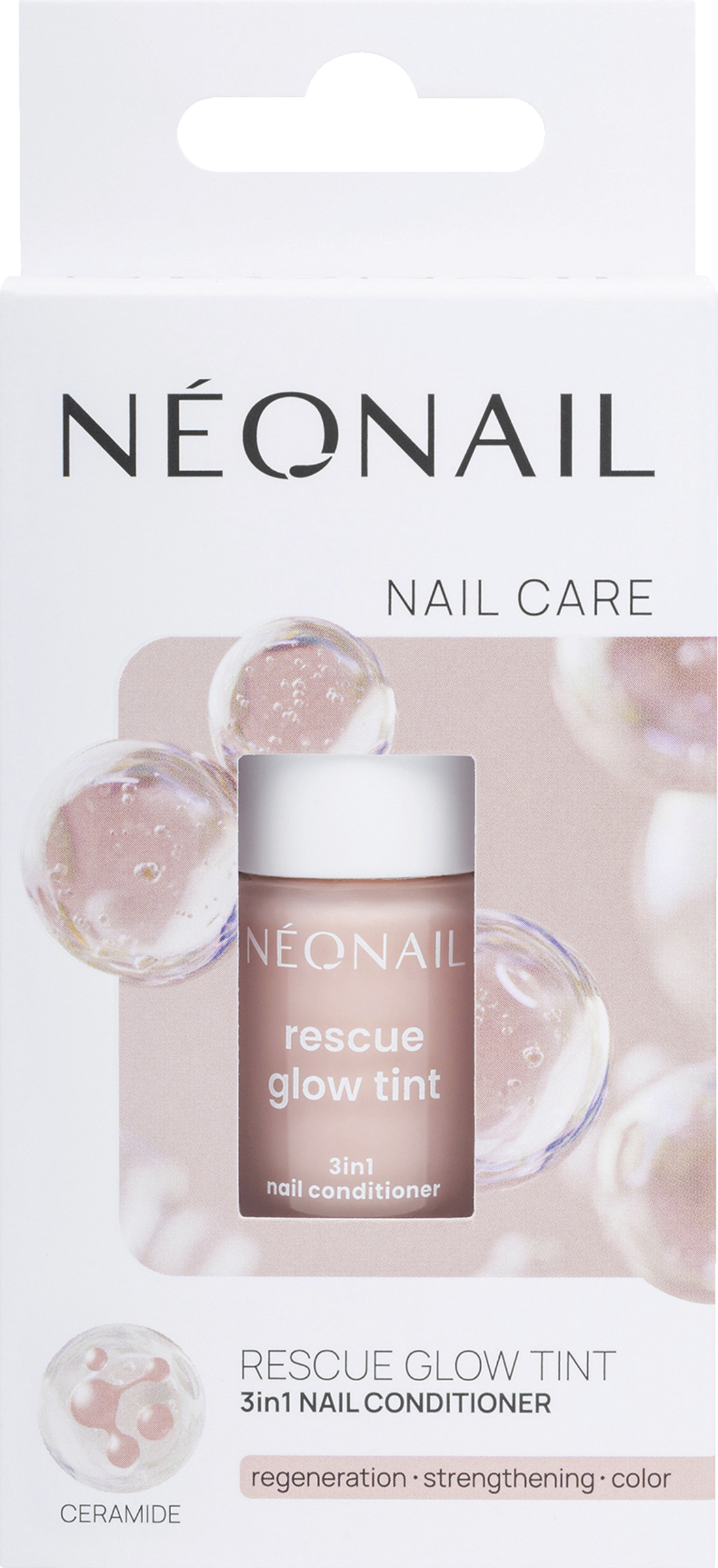 NEONAIL Rescue Glow Tint 3in1 Nail Conditioner Peachy Nude