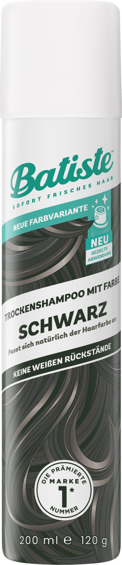 Batiste Trockenshampoo mit Farbe Schwarz
