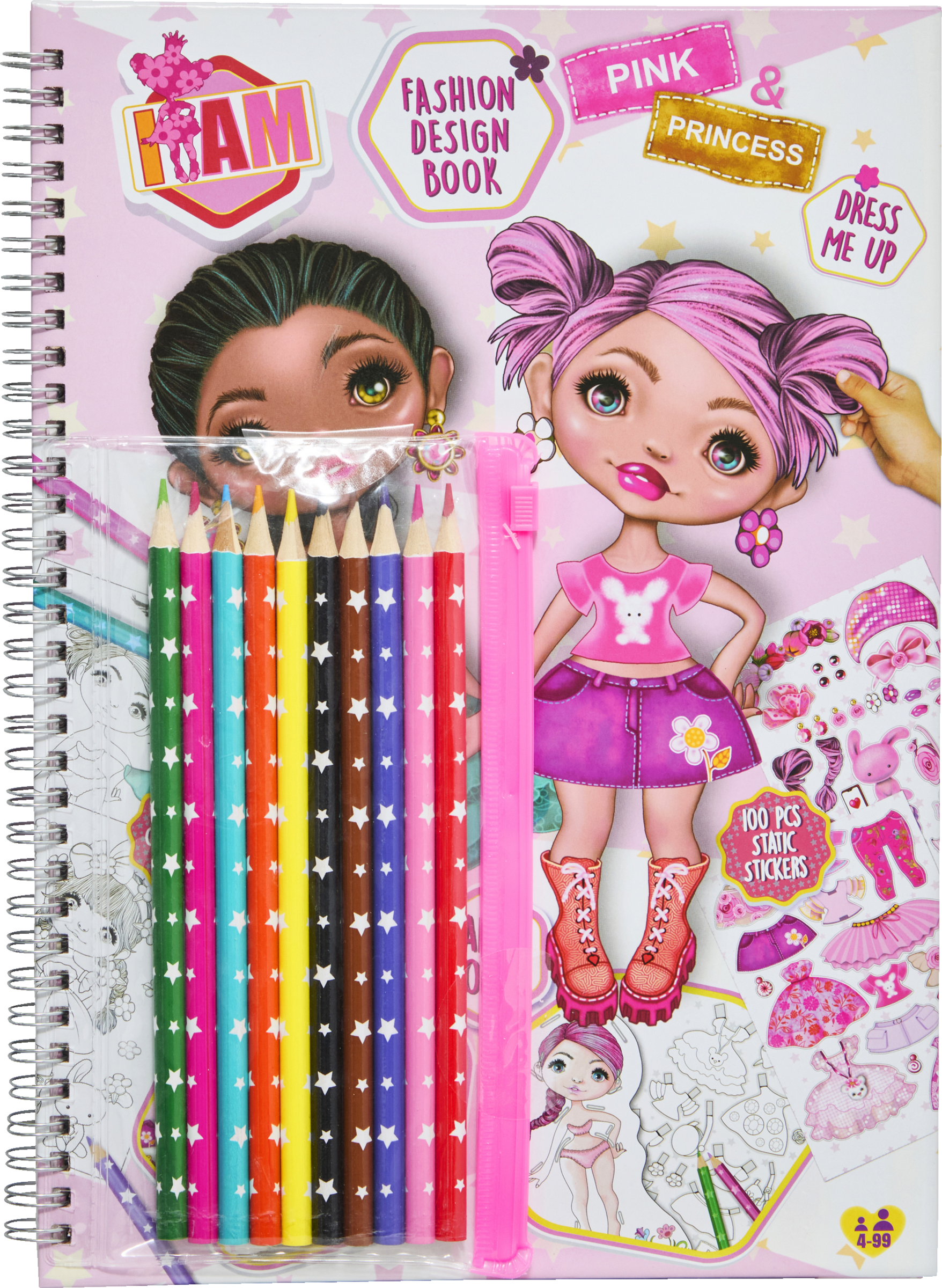 IDEENWELT Fashion-Design-Buch I AM Pink & Princess