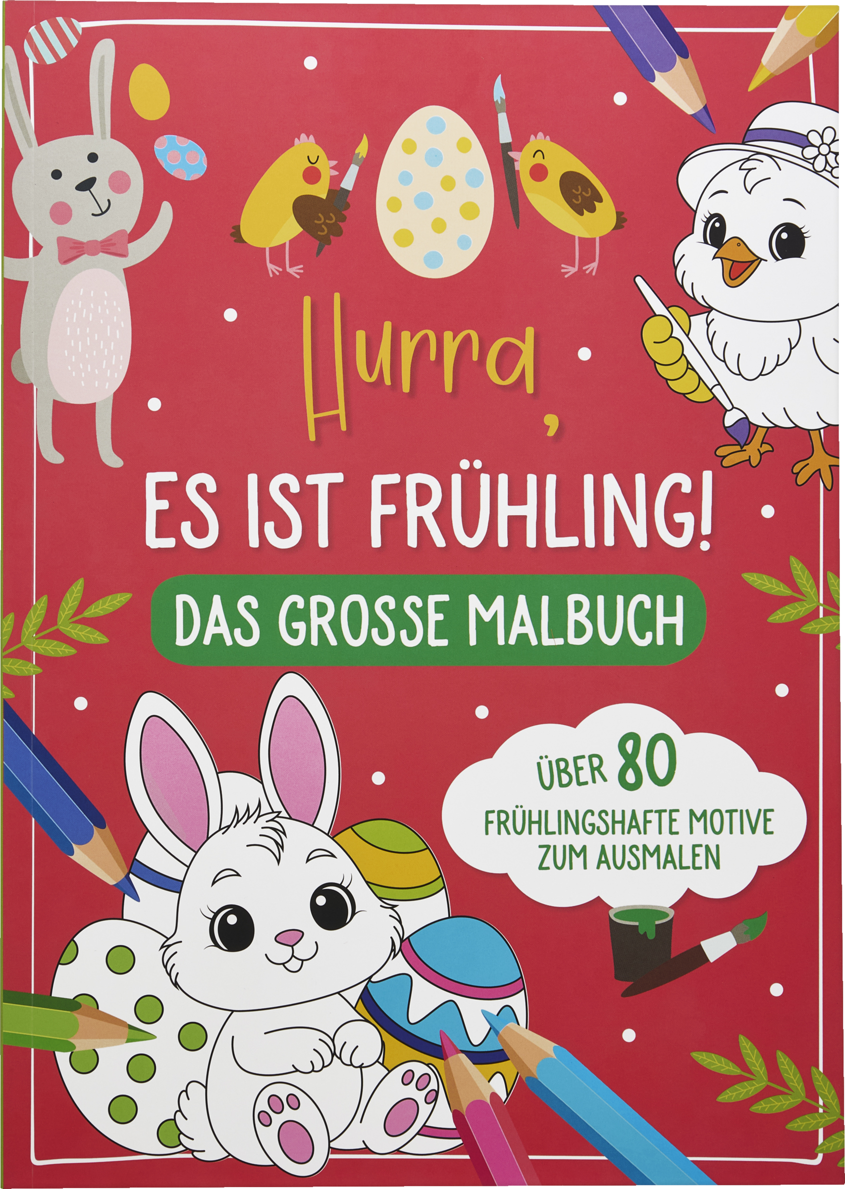 IDEENWELT Oster-Beschäftigungsbuch Hurra! Es ist Frühling Malbuch