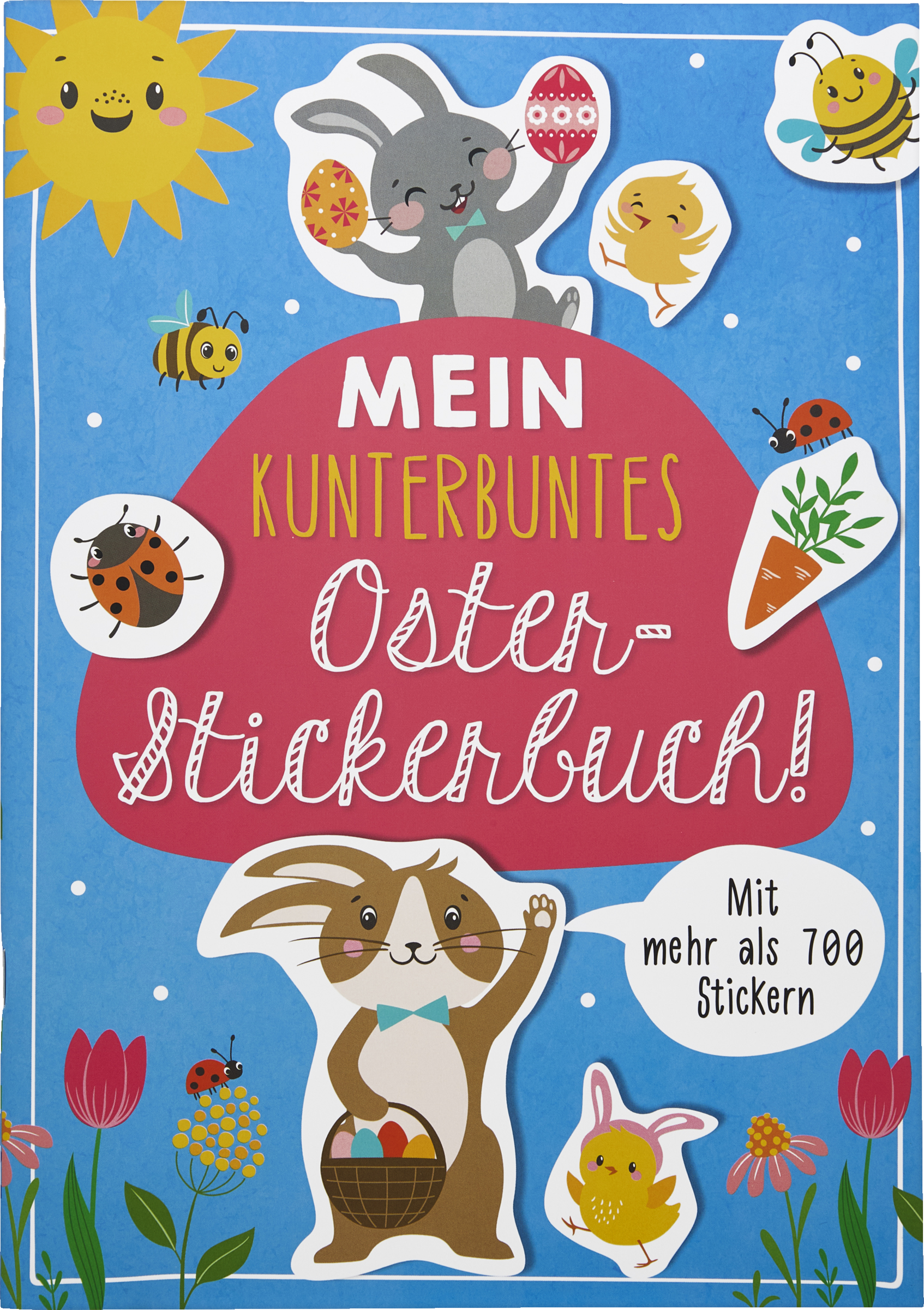 IDEENWELT Oster-Beschäftigungsbuch Mein kunterbuntes Osterstickerbuch