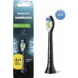 Aufsteckbürsten W2 Optimal White 4+1 HX6065/88 schwarz