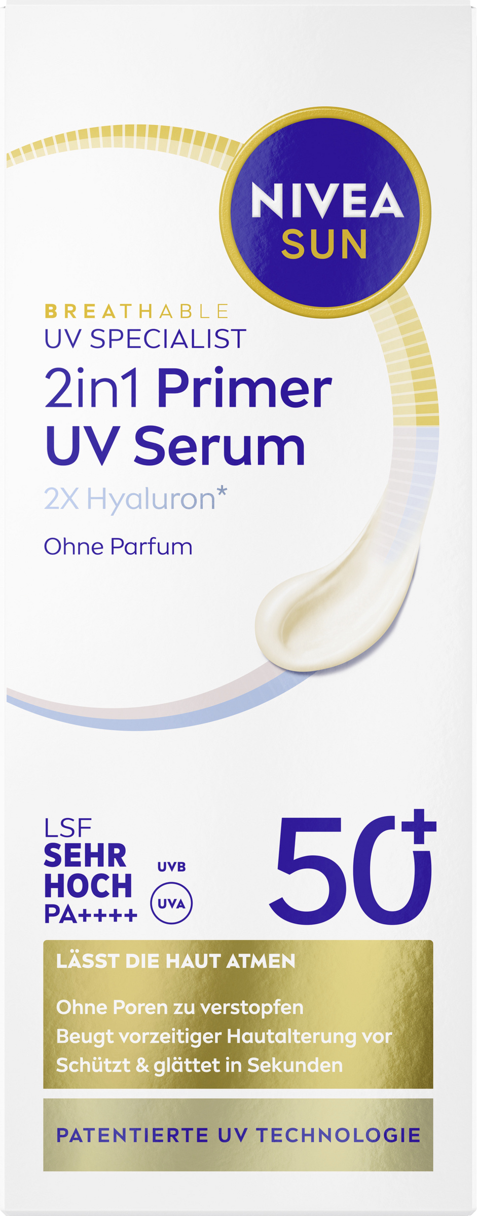 NIVEA SUN 2in1 Primer Daily UV Schutz Serum LSF50+