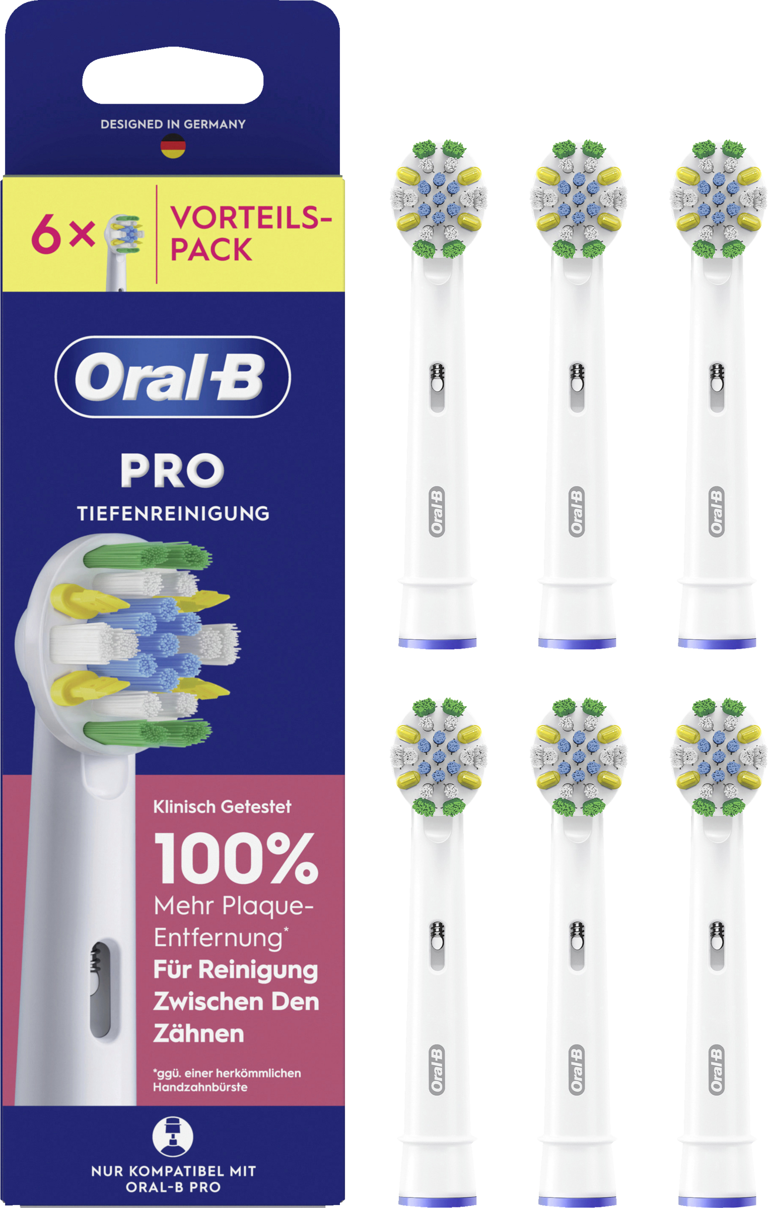 Aufsteckbürsten Pro Tiefenreinigung 6er