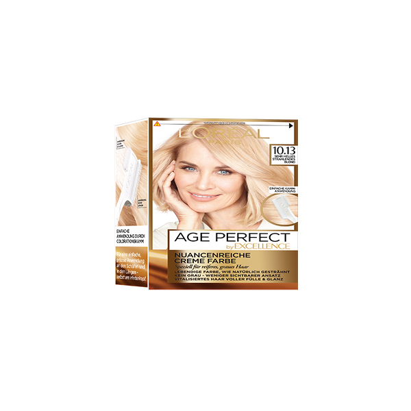 l oreal paris age perfect haarfarbe sehr helles strahlendes blond 10 13 rossmann de