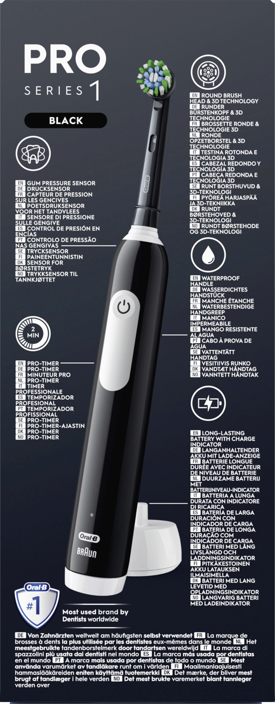 فرشاة أسنان كهربائية PRO Series 1 Black 4