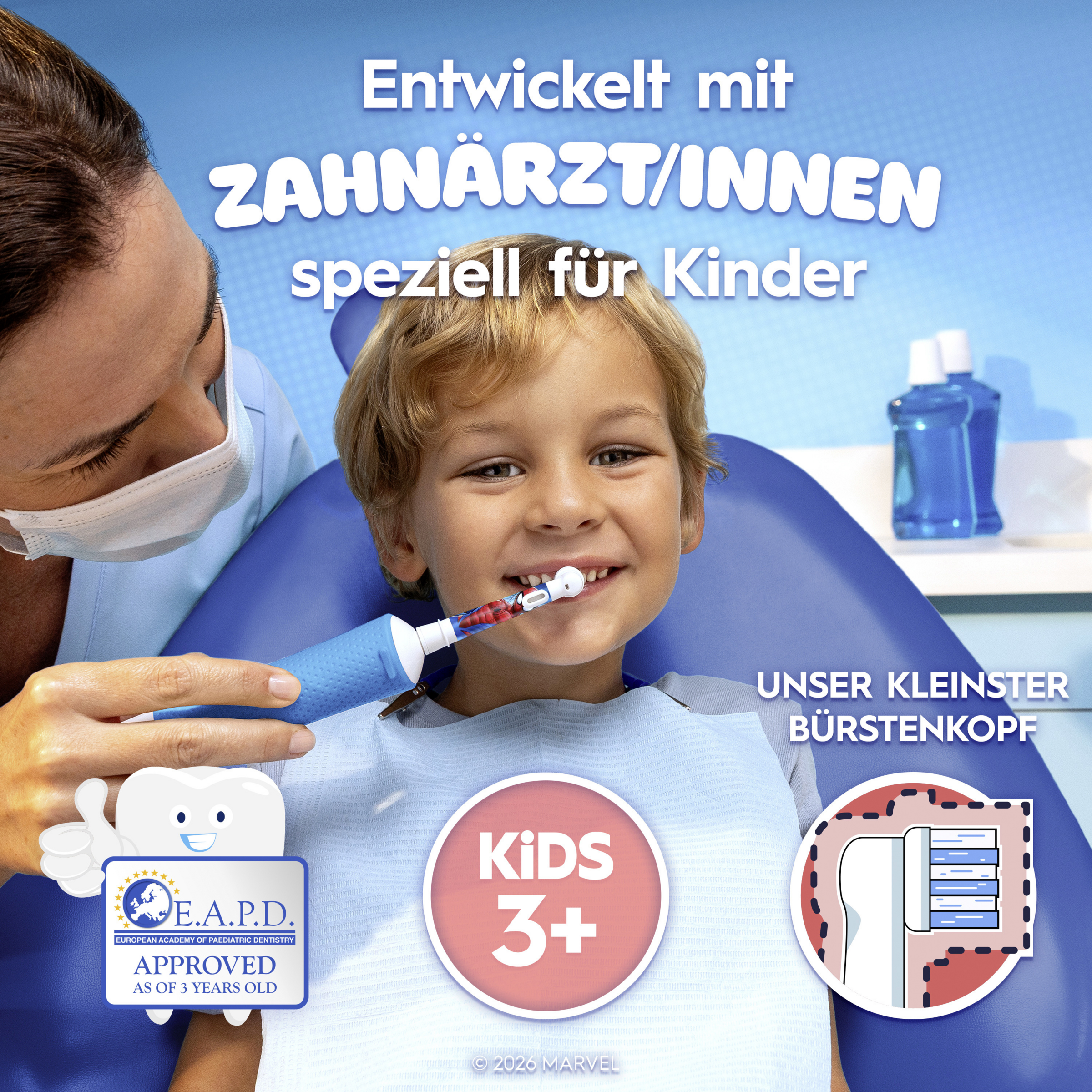 Vitality فرشاة أسنان كهربائية برو 103 للأطفال سبايدرمان 5