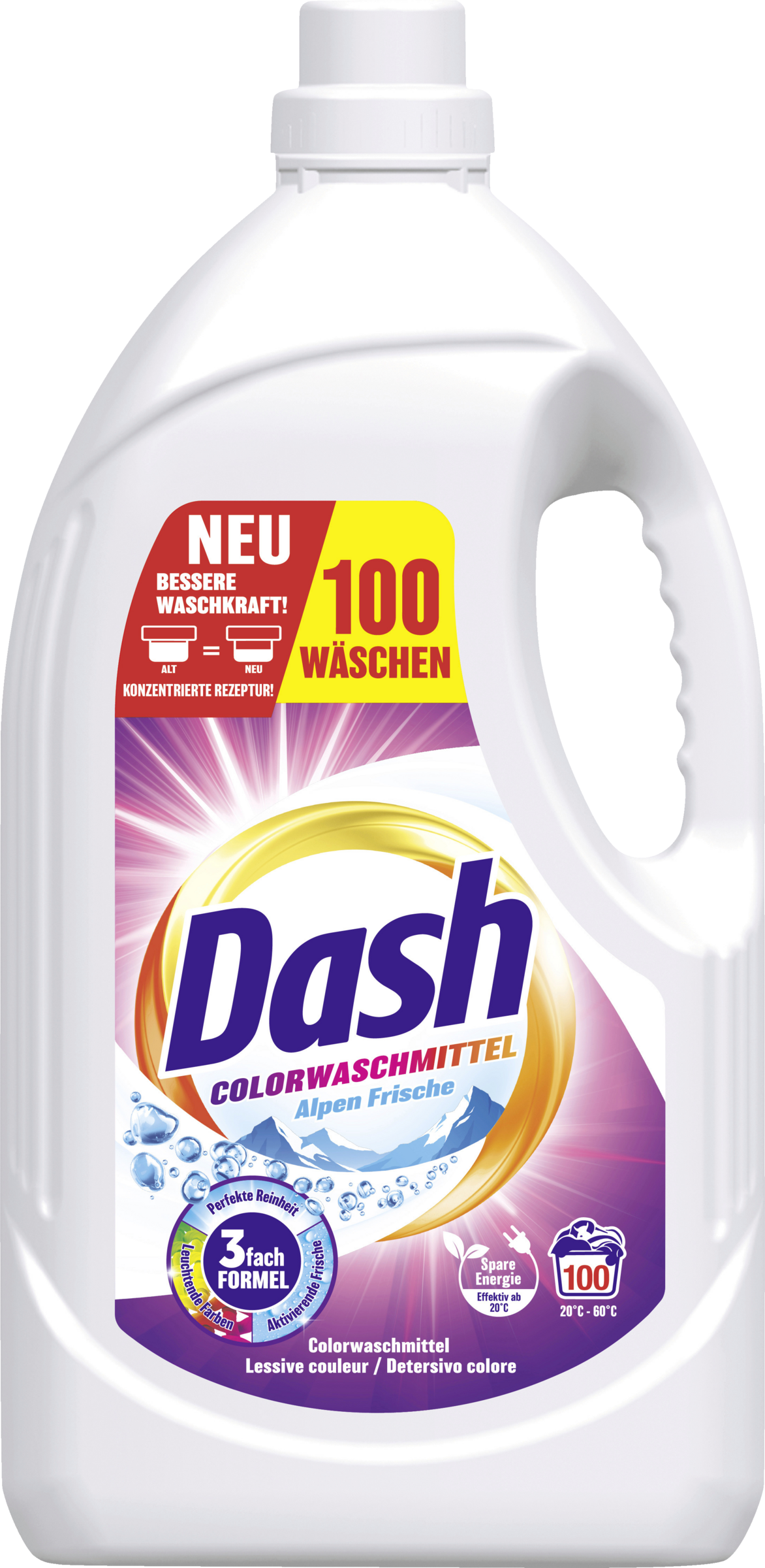 Dash Colorwaschmittel Flüssig Alpen Frische 100 WL