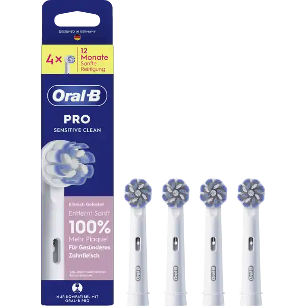 مجموعة من 4 رؤوس فرشاة Pro Sensitive Clean