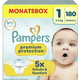 Premium Protection Windeln Gr. 1 New Born (2-5 kg) Monatsbox 180 Stück