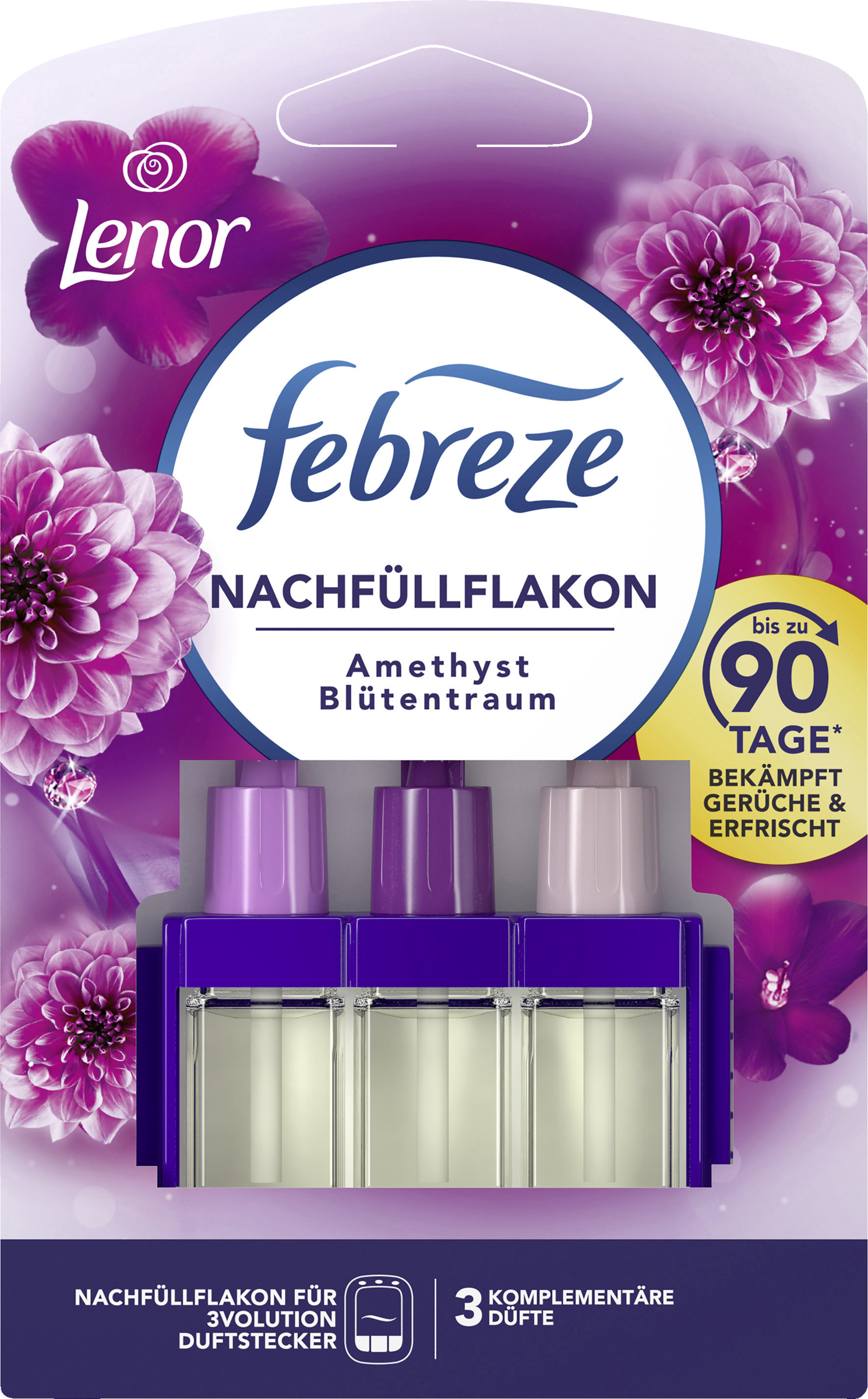 febreze 3Volution Duftstecker Nachfüllflakon Lenor Amethyst