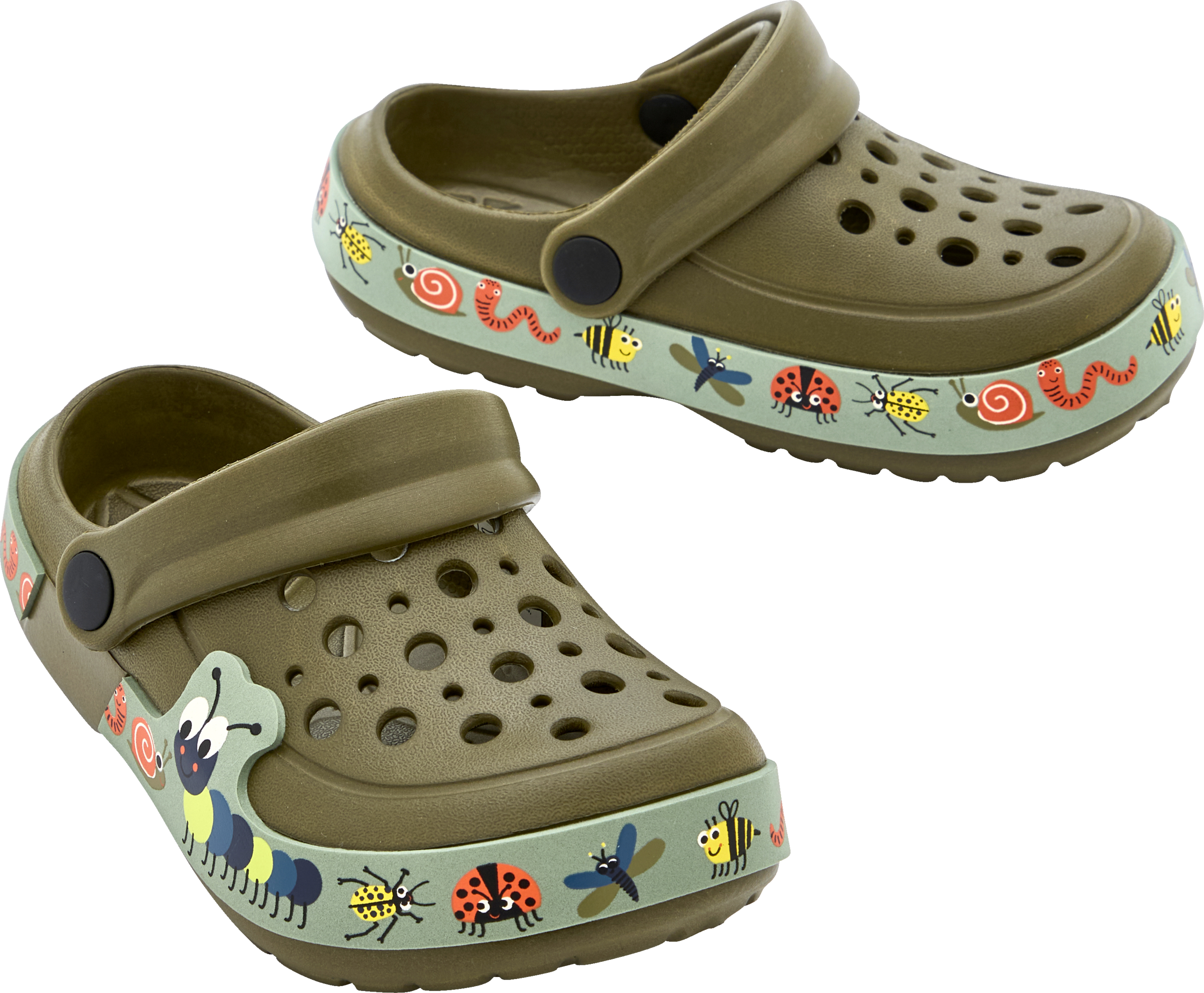 Kinder Fashion Clogs oliv Gr. 23/24