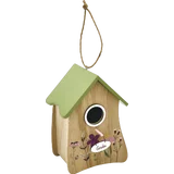 Vogelhaus geschwungen mit Blumen