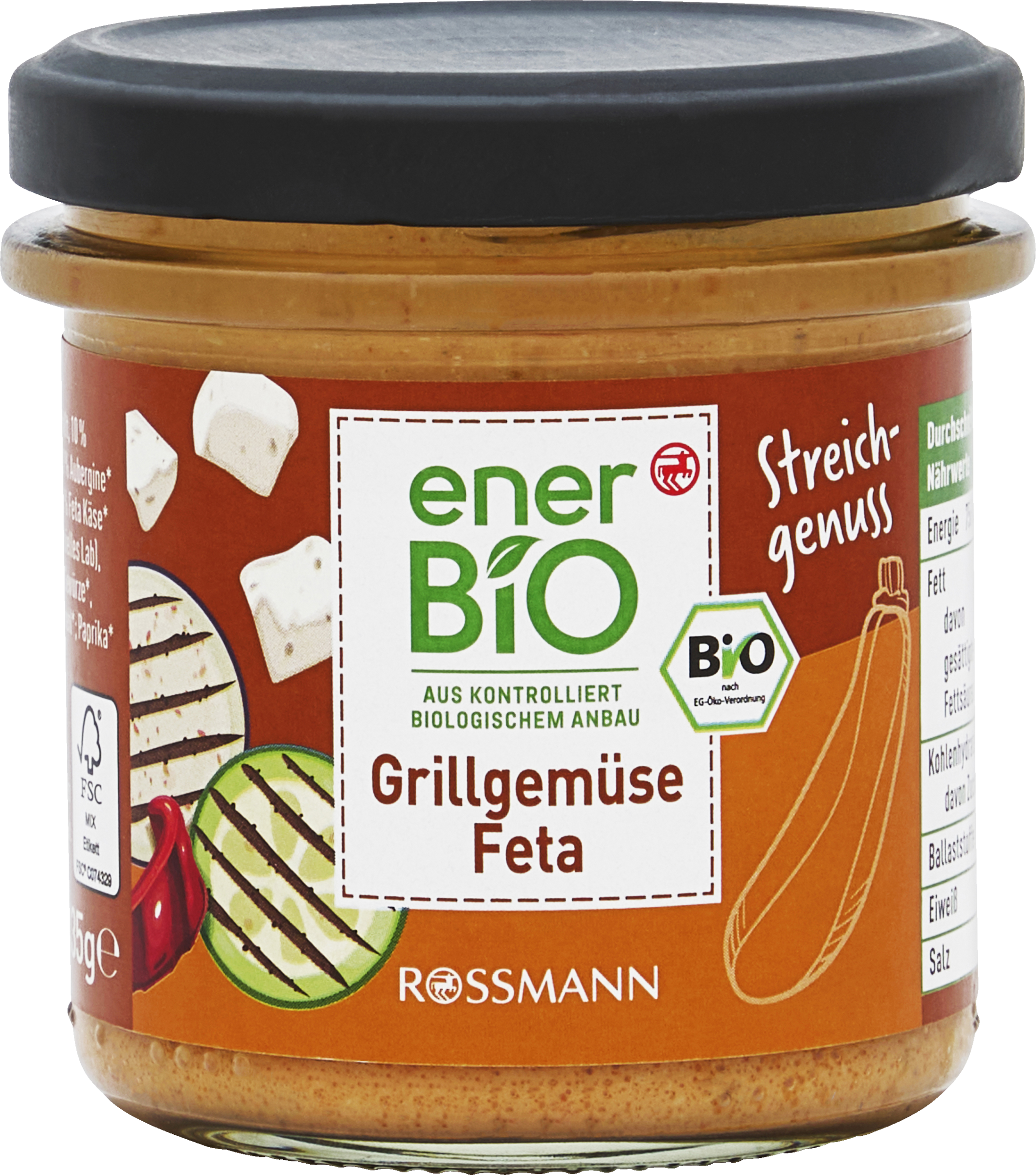 Grillgemüse Feta Aufstrich
