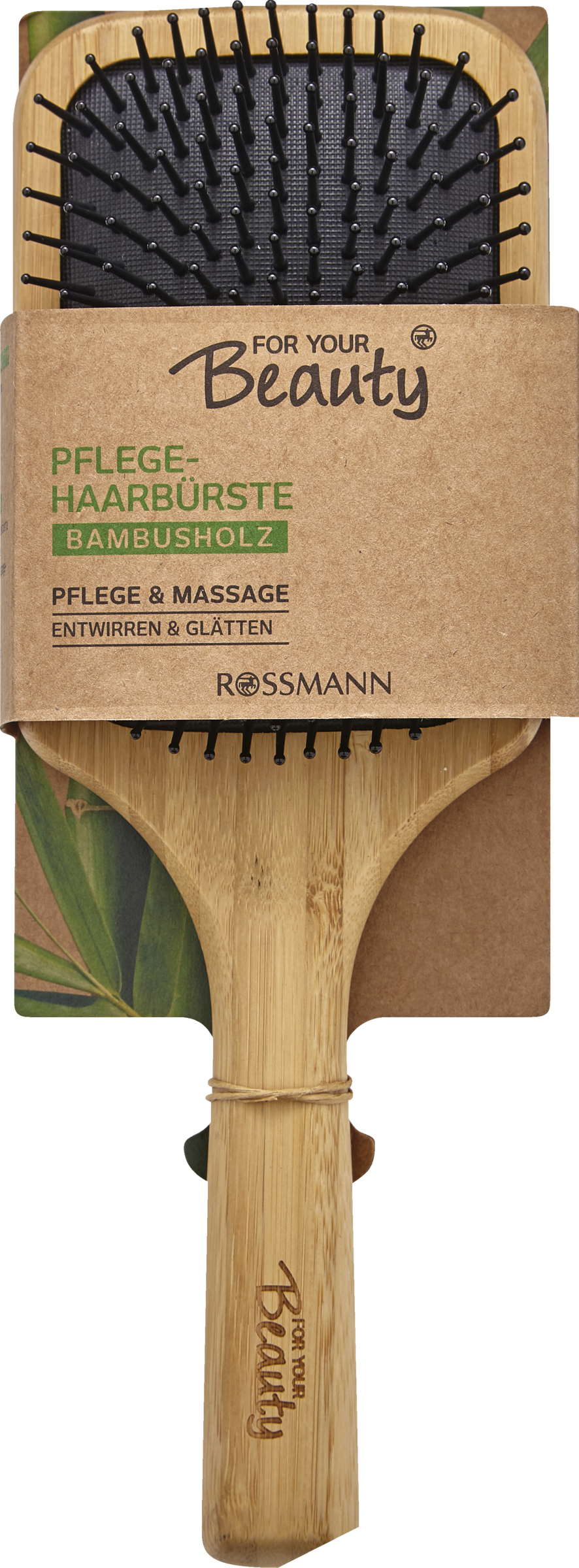 FOR YOUR Beauty Pflegehaarbürste Bambusholz