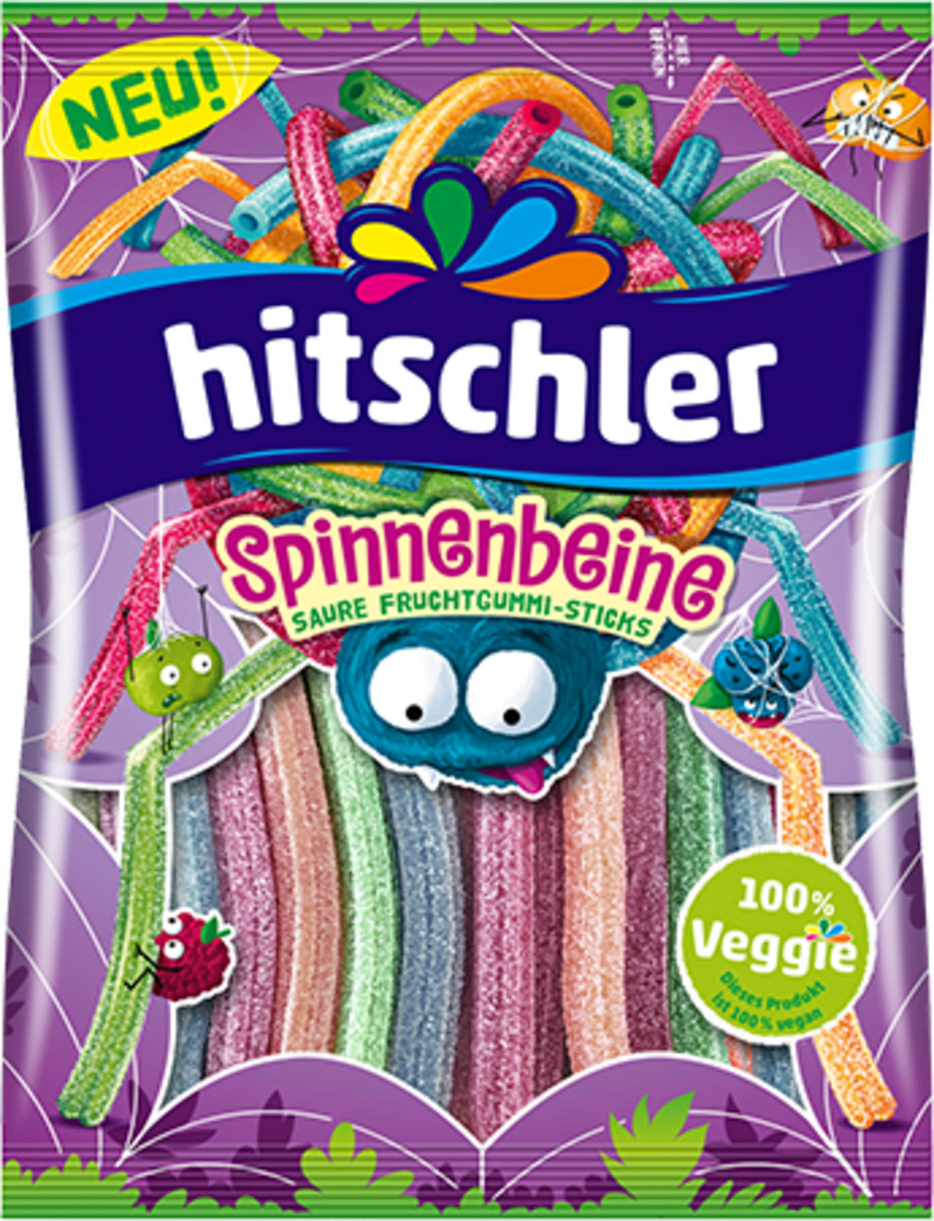 hitschies Spinnenbeine Saure Fruchtgummi-Sticks