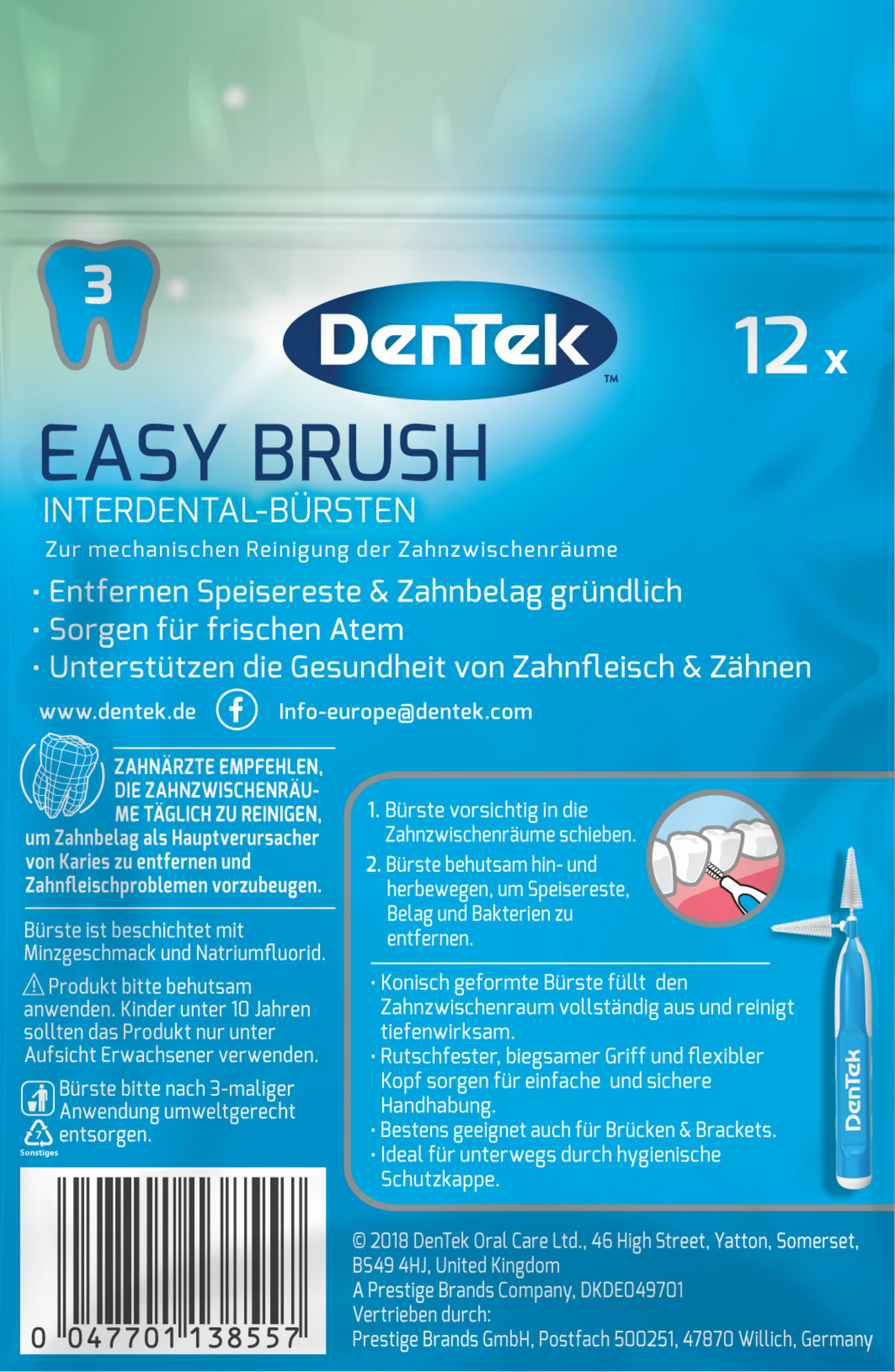 فرش أسنان بين الأسنان Easy Brush مقاس 3 2