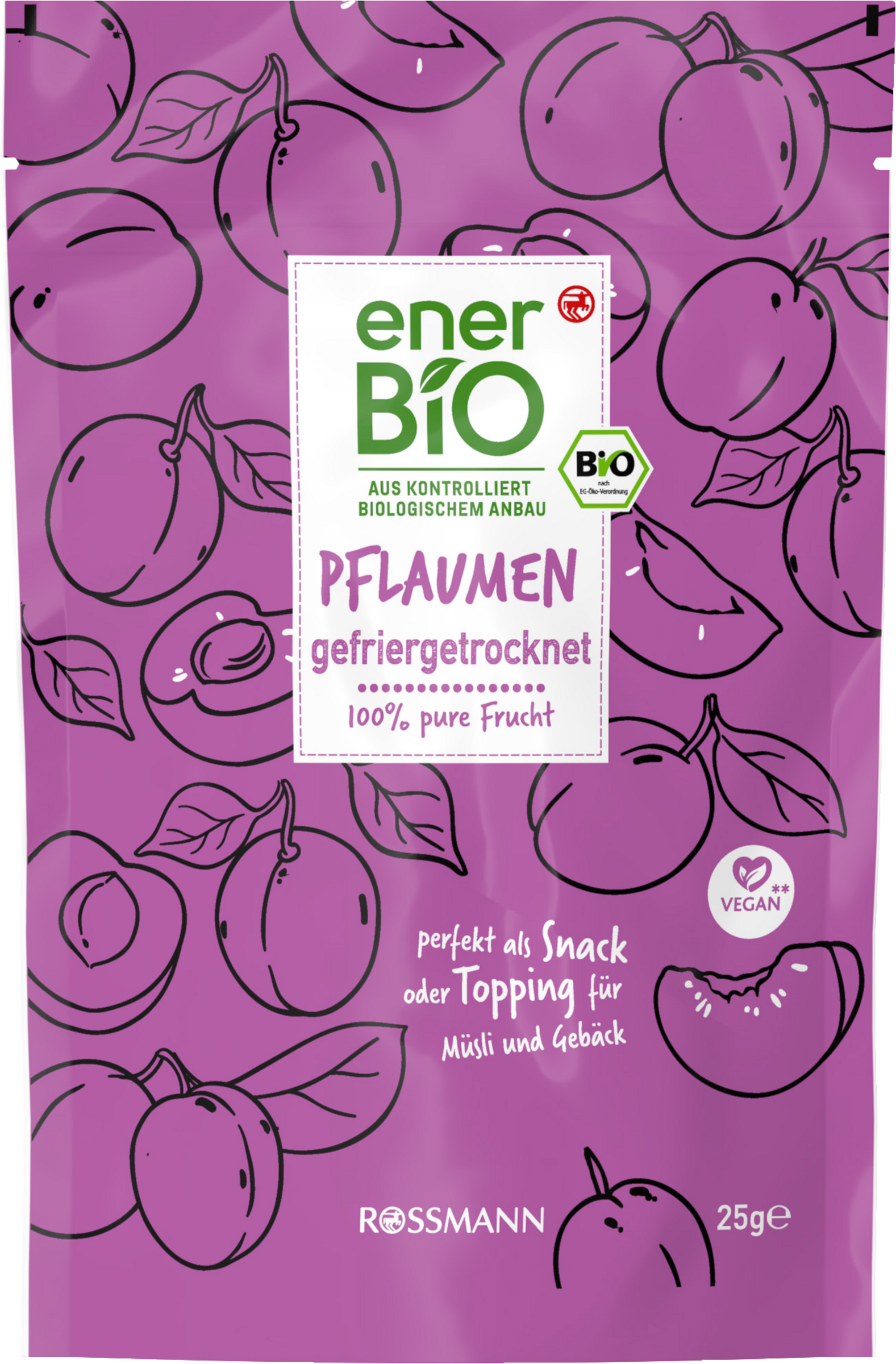 Pflaumen gefriergetrocknet