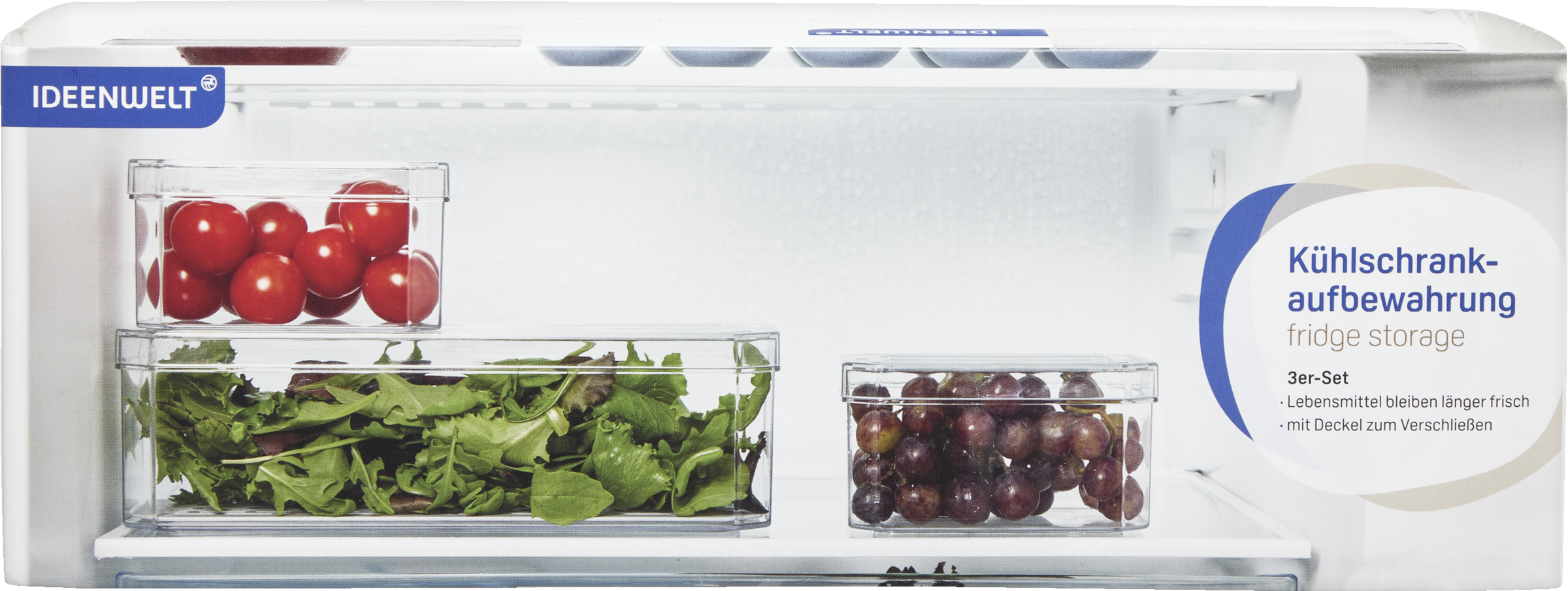 Kühlschrankaufbewahrung 3er-Set