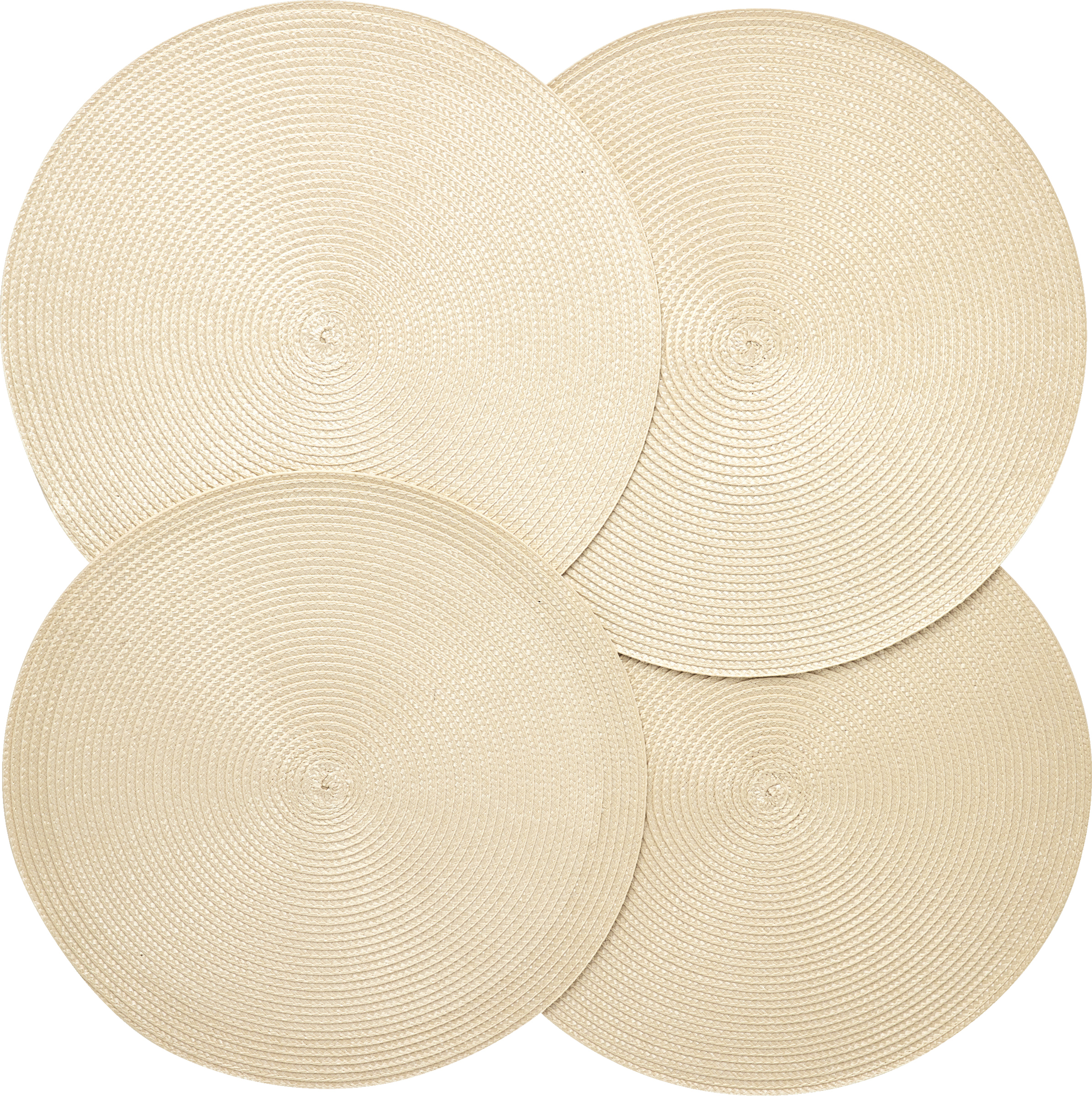 Platzsets 4er-Set creme