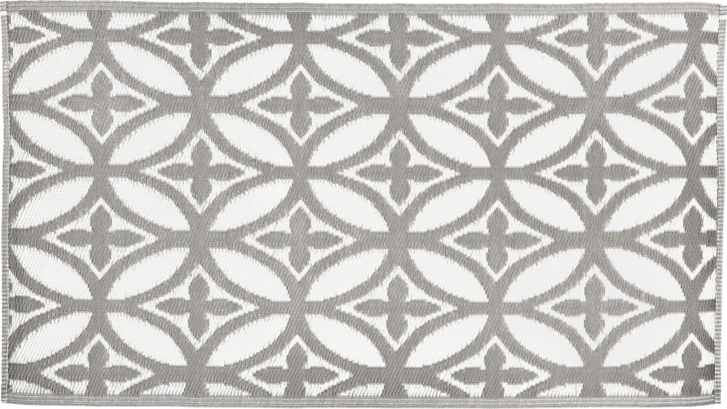 Outdoorteppich grau & weiß