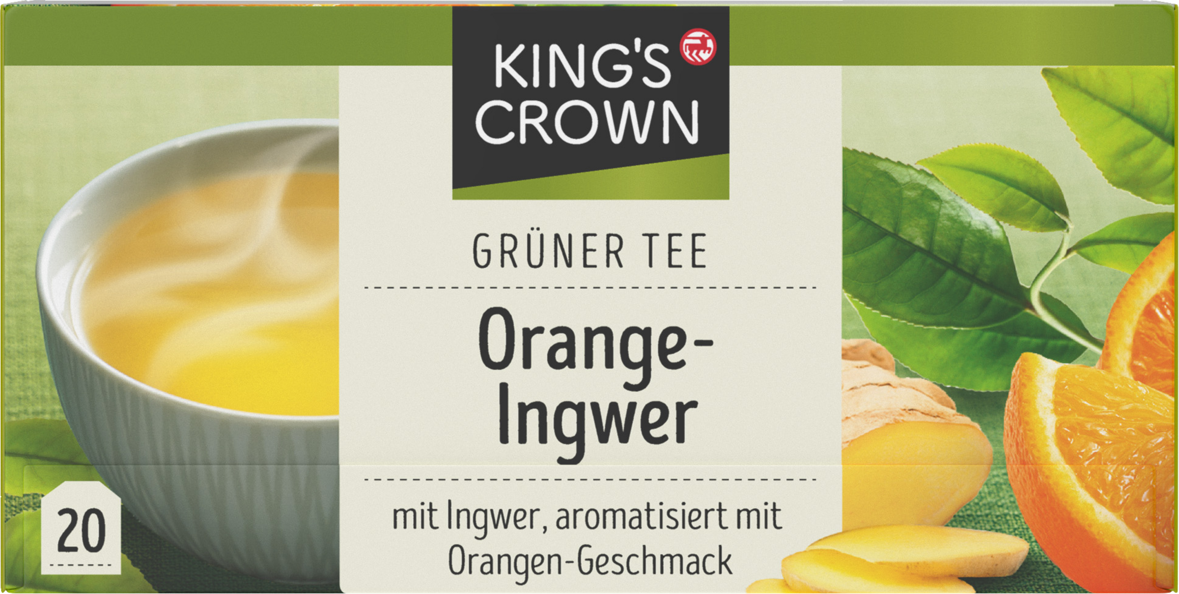Grüner Tee Orange-Ingwer