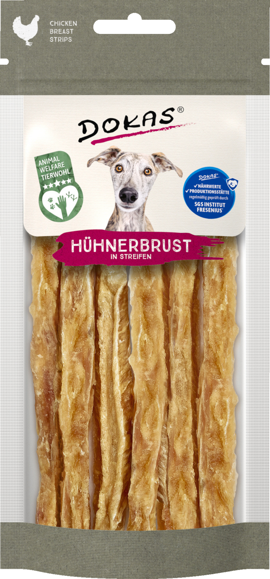 Hühnerbrust in Streifen