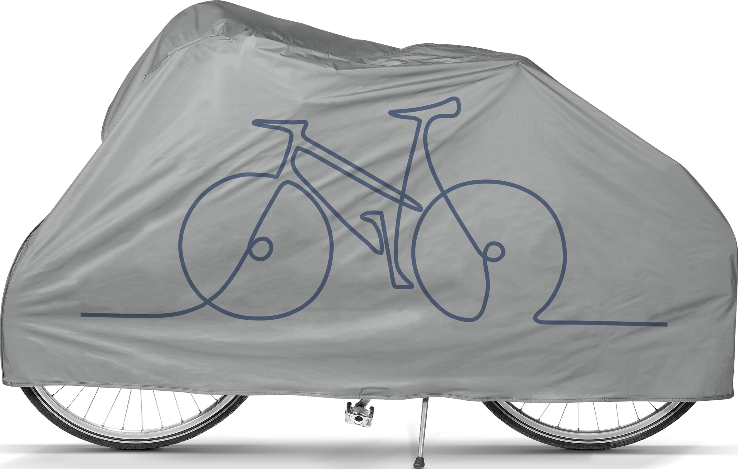 IDEENWELT Fahrrad- und Mofaabdeckung silber