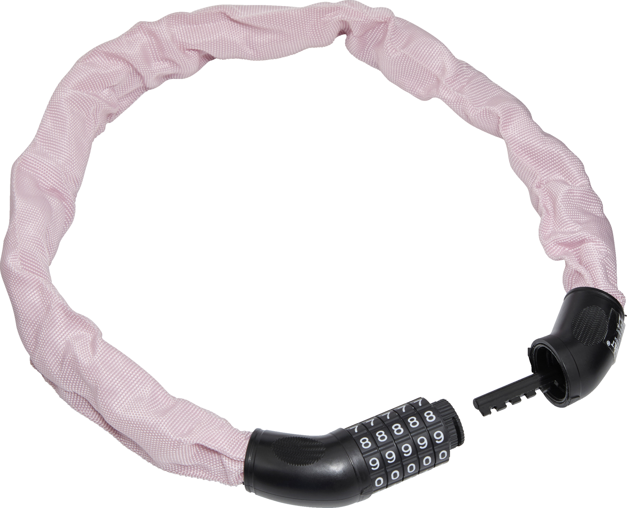 IDEENWELT Zahlen-Kettenschloss pink