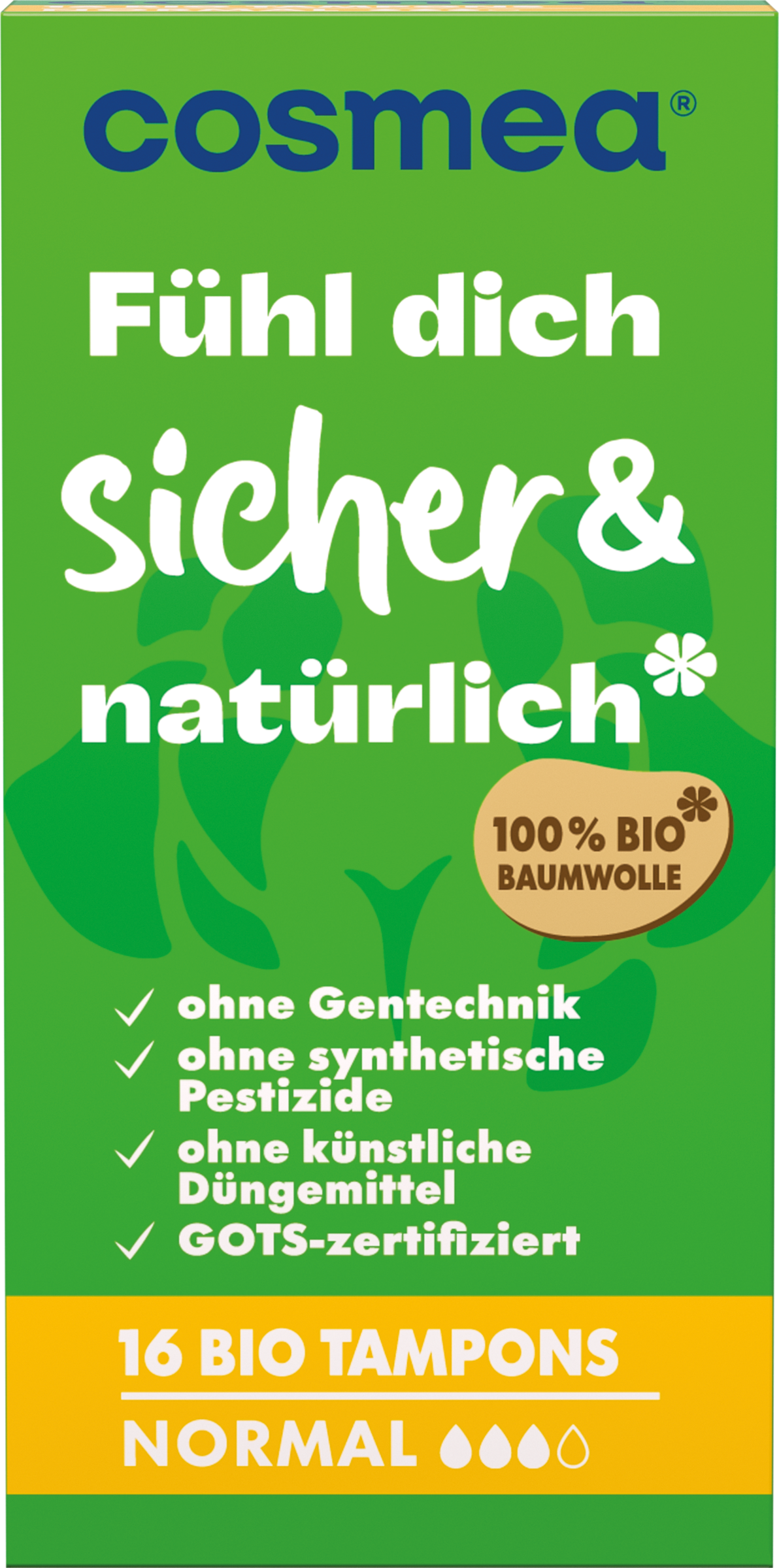 Cosmea Bio Tampons, Normal, 16 Stück