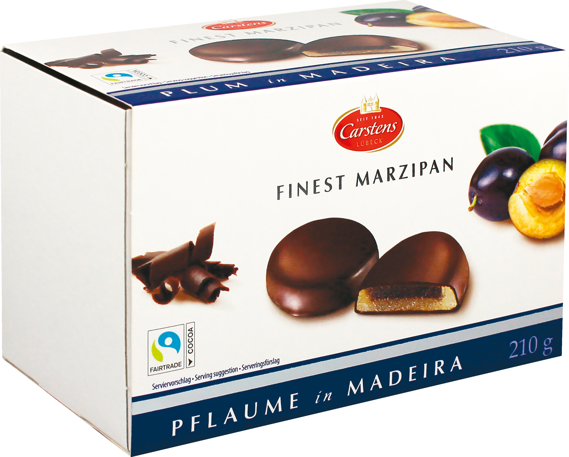 Carstens Edelmarzipan-Taler Pflaume