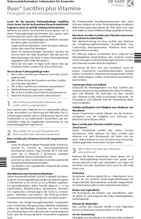 Buer Lecithin Plus Vitamine Liquid rossmann.de